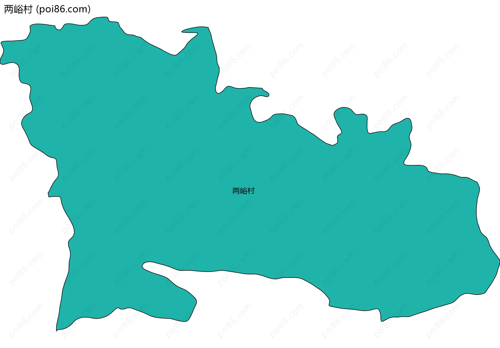 两峪村边界地图