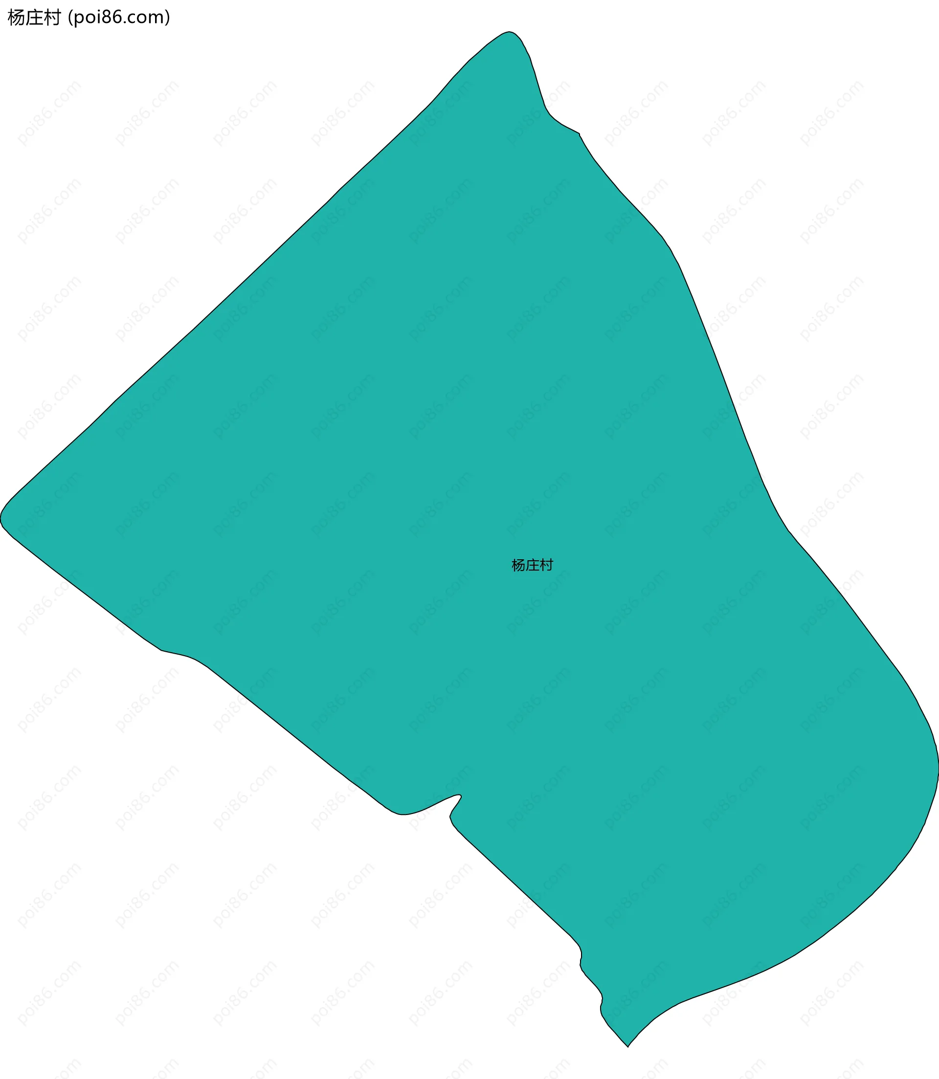 杨庄村边界地图