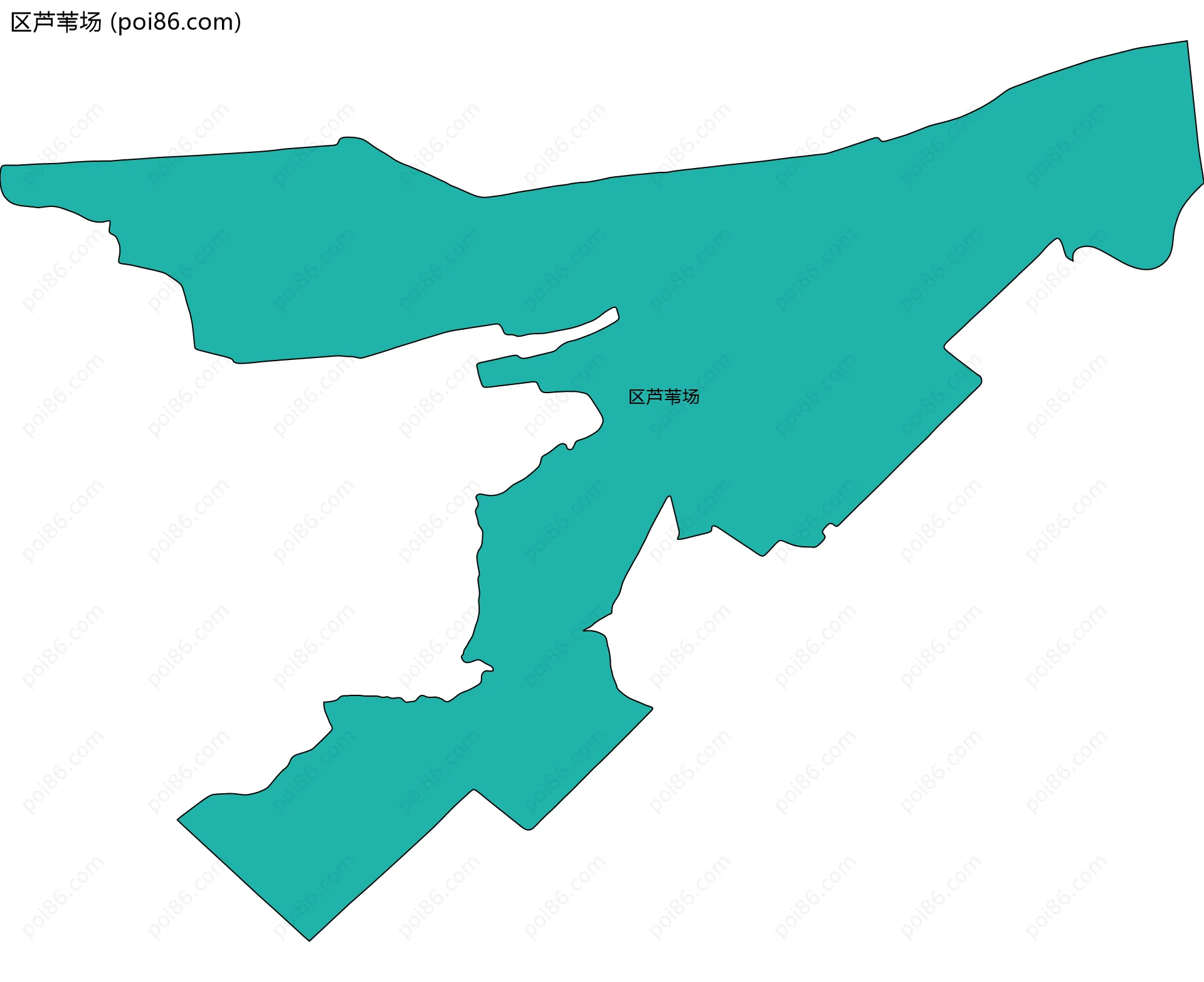 区芦苇场边界地图