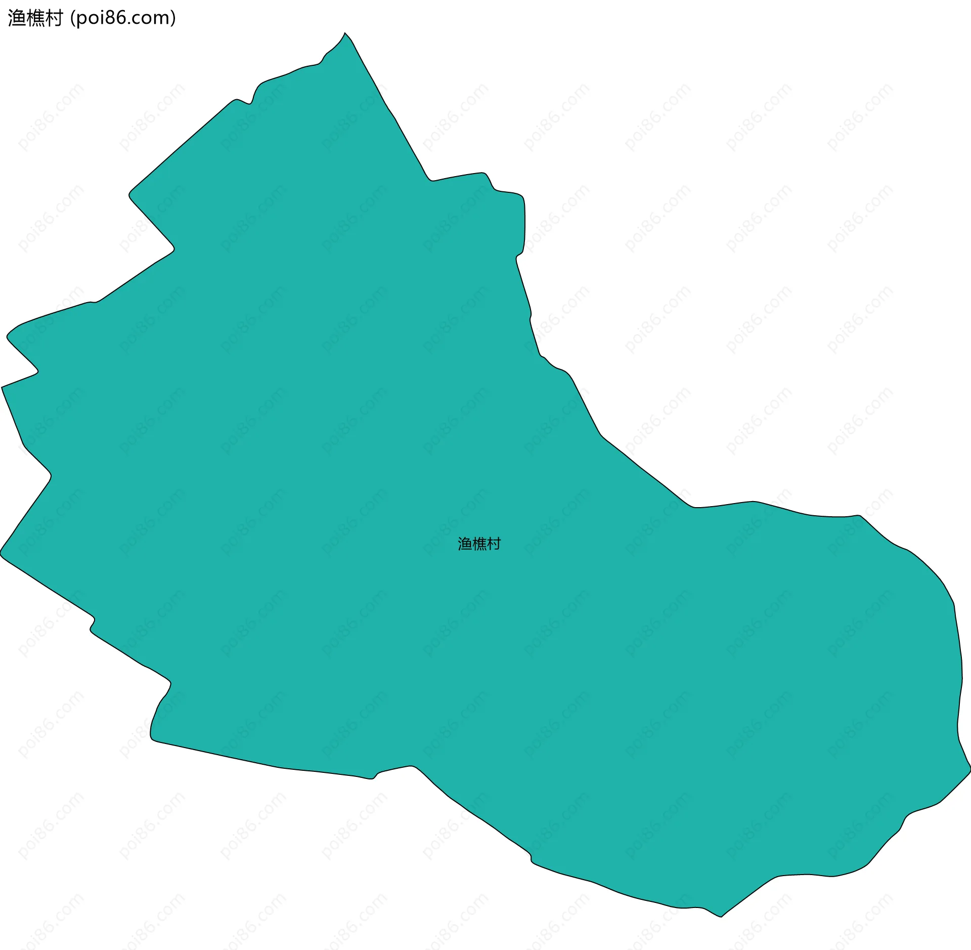 渔樵村边界地图