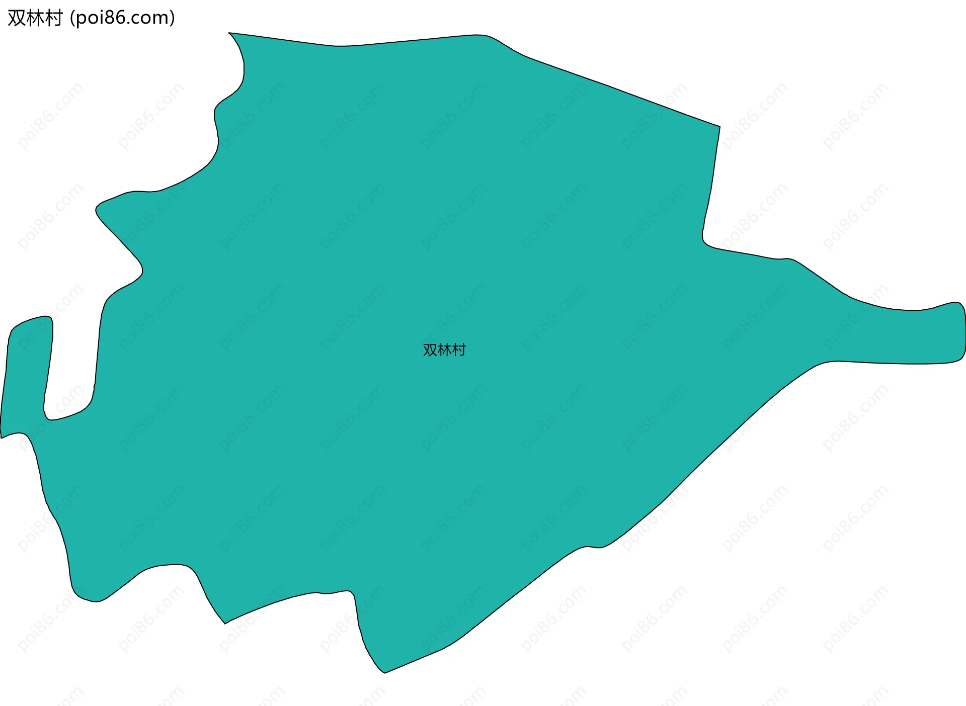 双林村边界地图