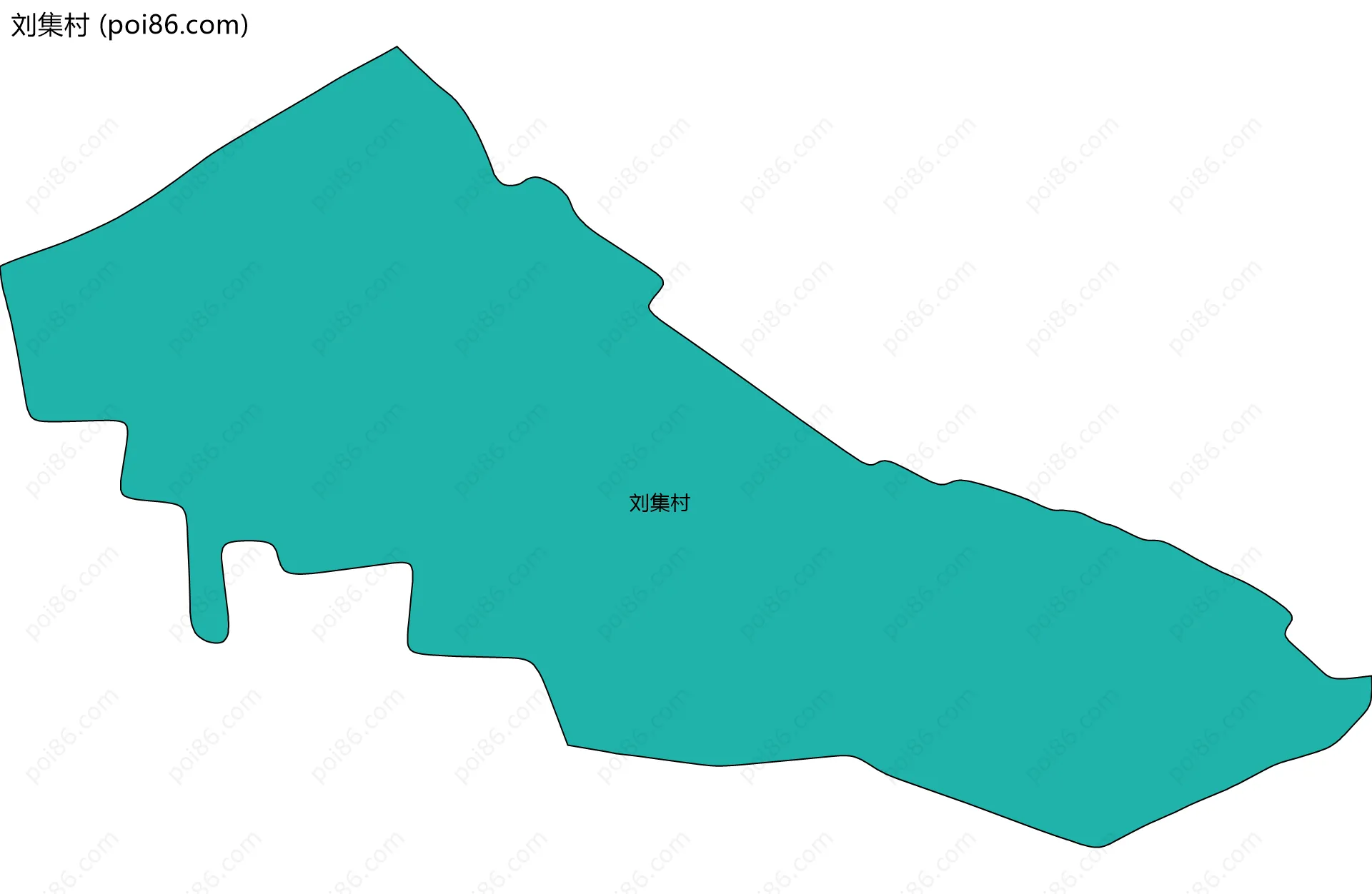 刘集村边界地图