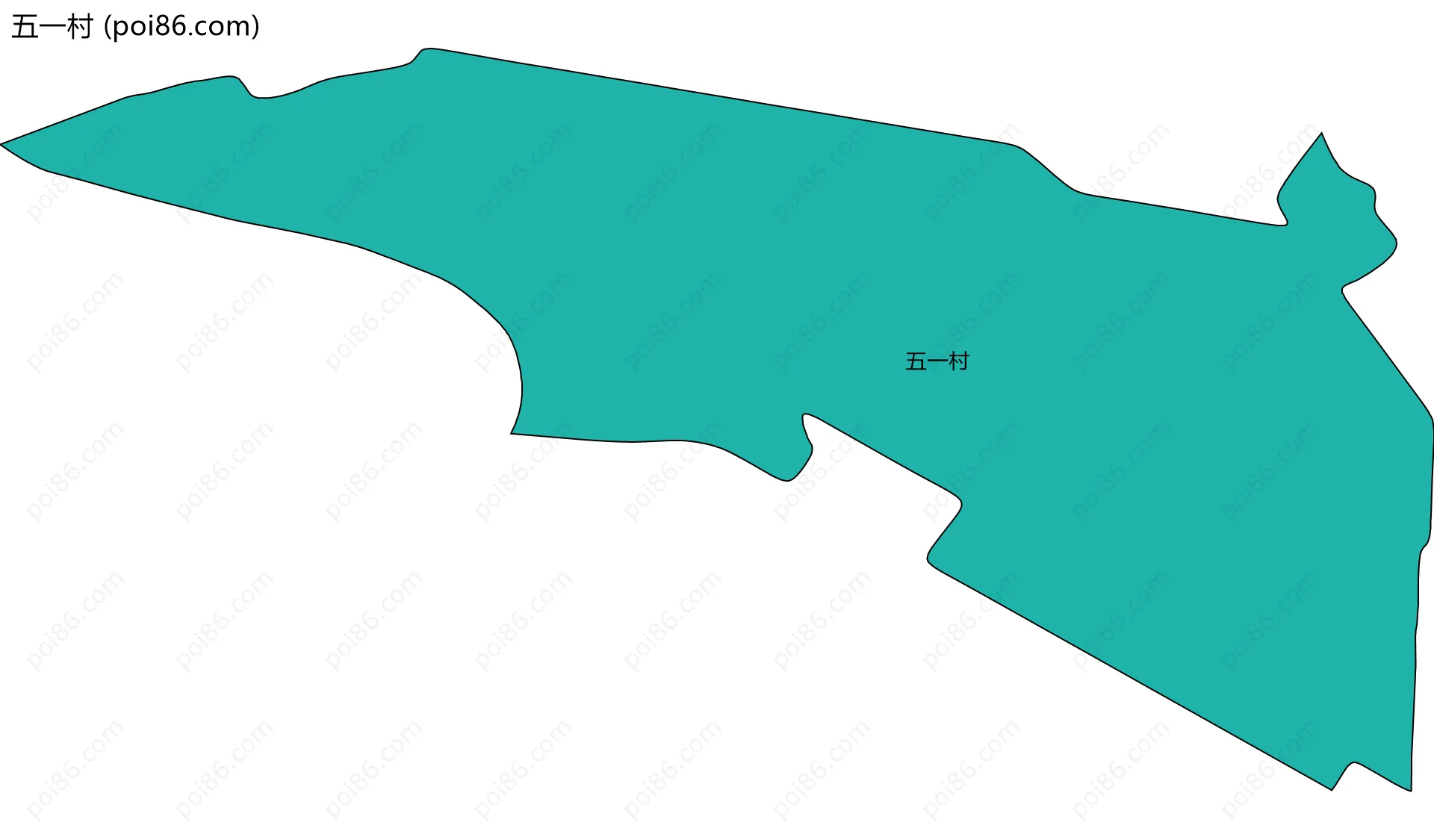 五一村边界地图