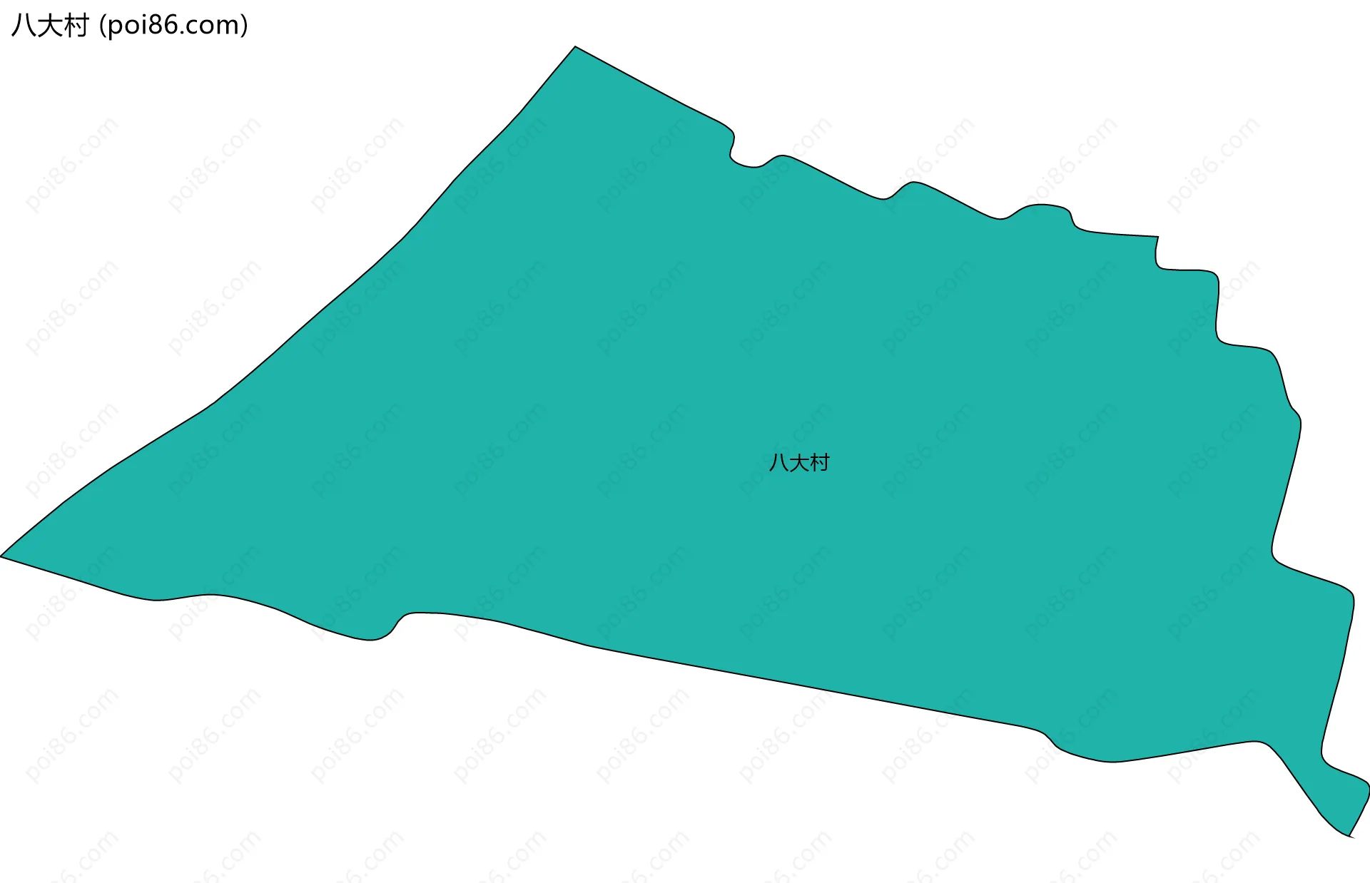 八大村边界地图