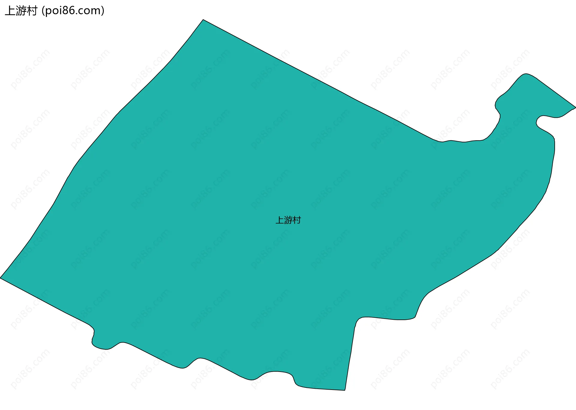 上游村边界地图