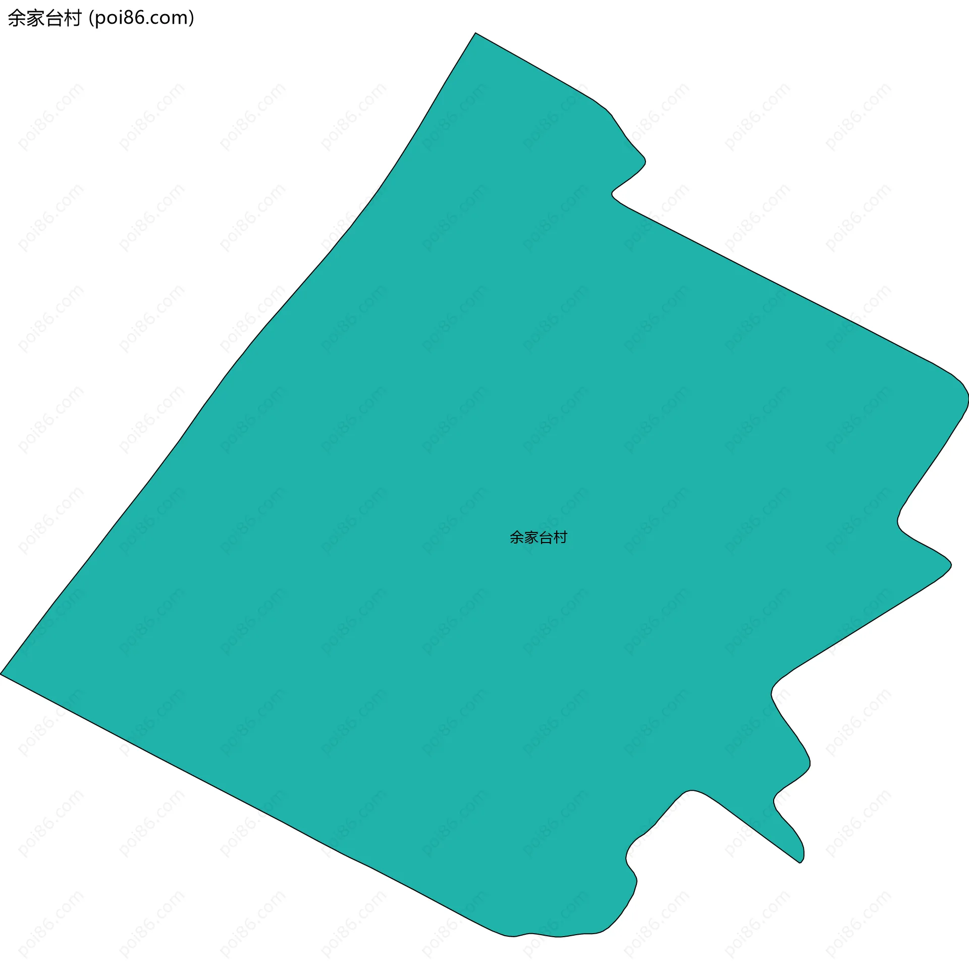 余家台村边界地图