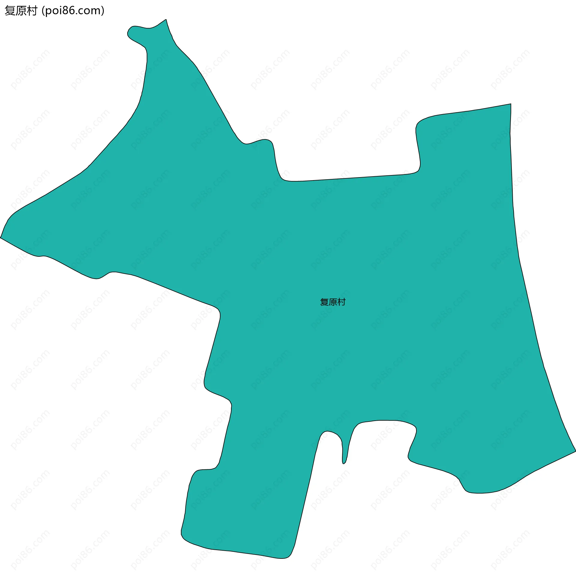 复原村边界地图