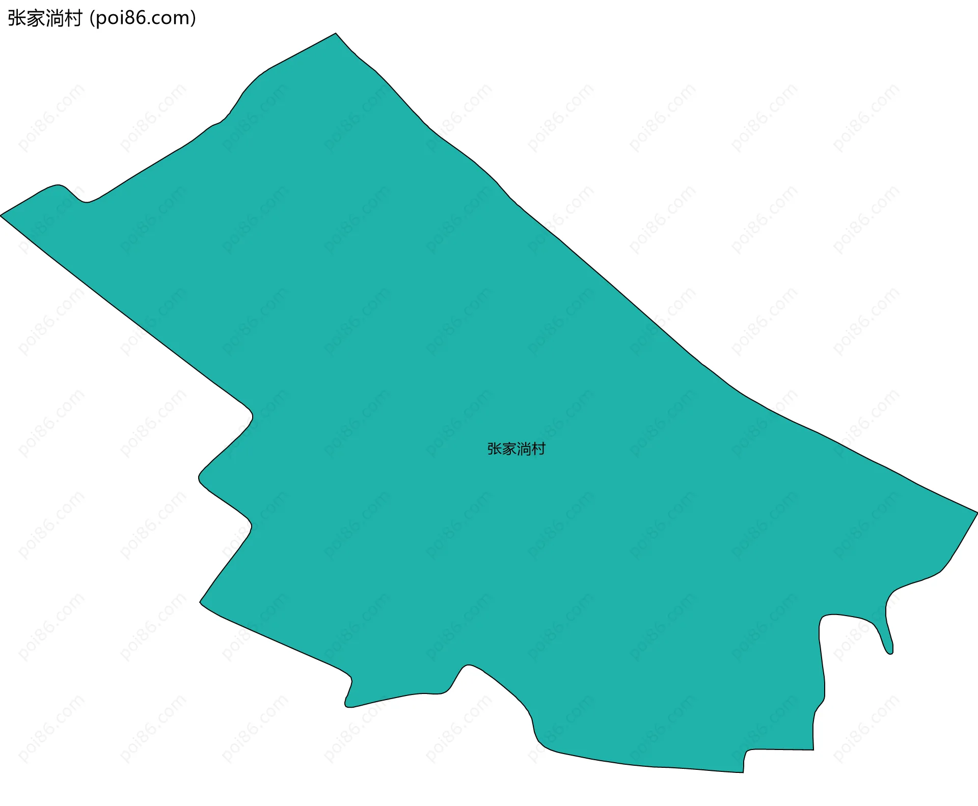 张家淌村边界地图