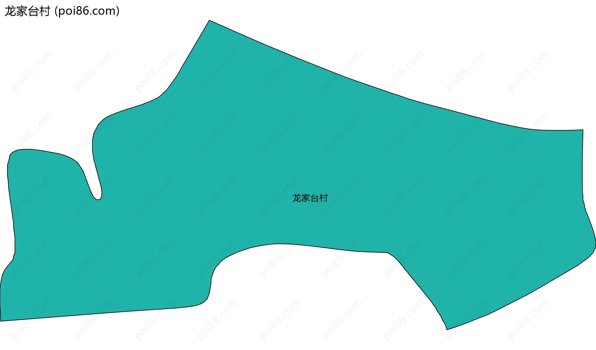 龙家台村边界地图