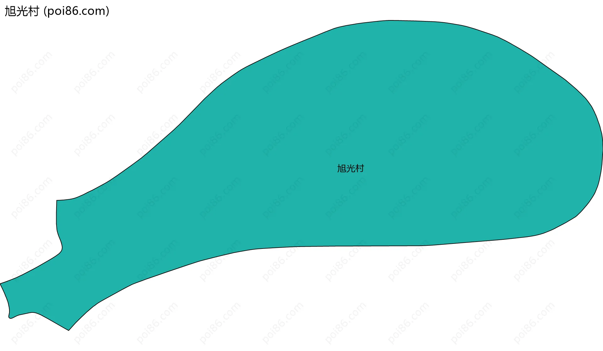 旭光村边界地图