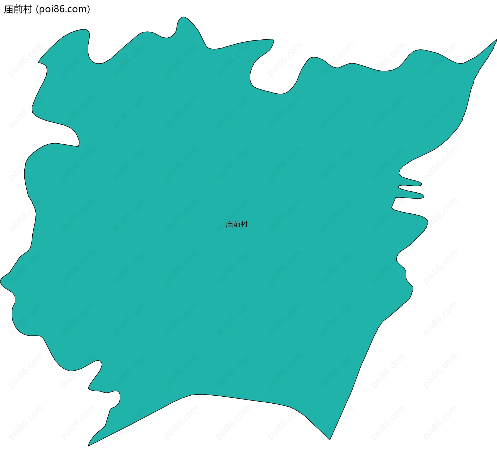 庙前村边界地图