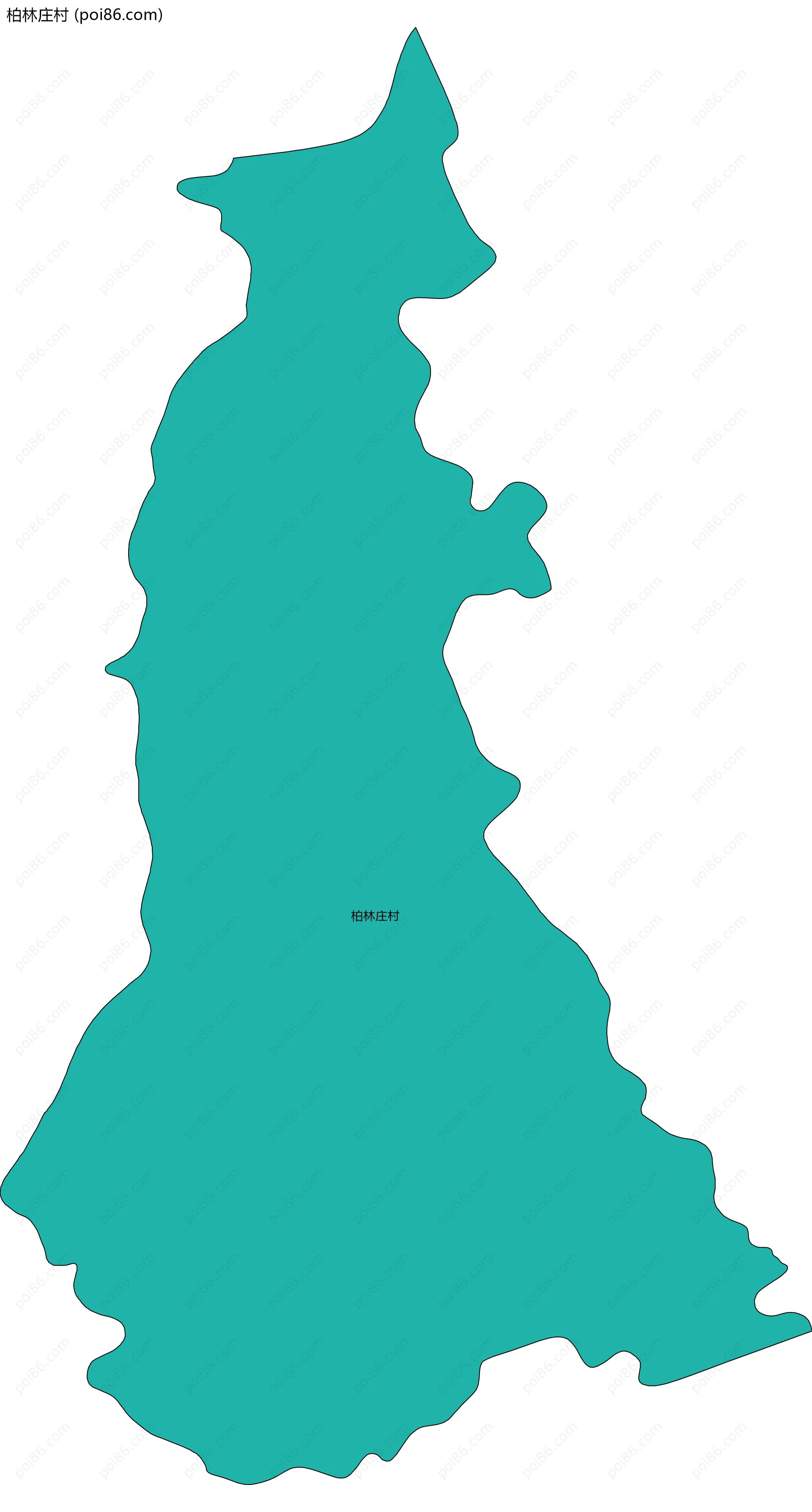 柏林庄村边界地图