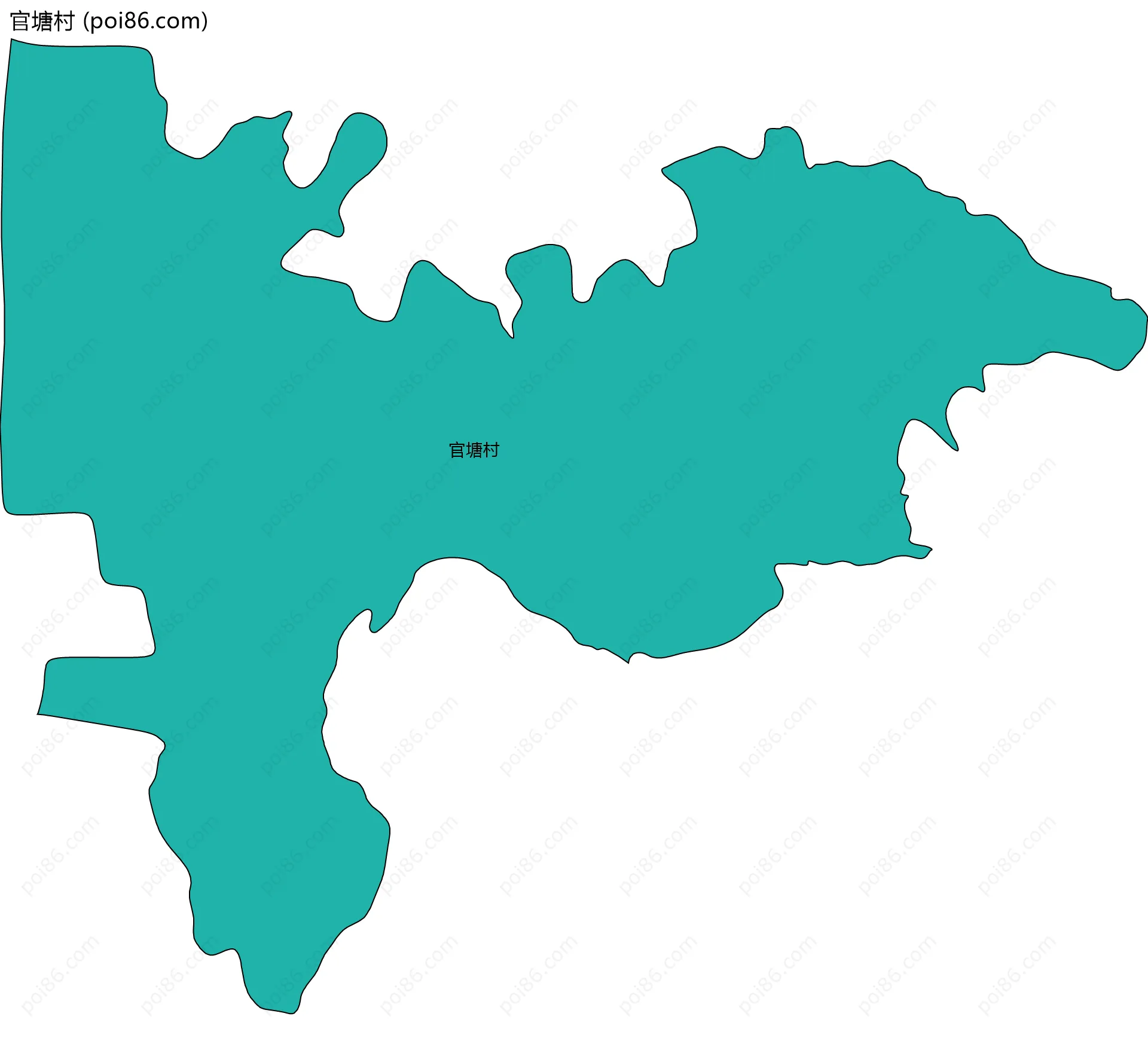 官塘村边界地图