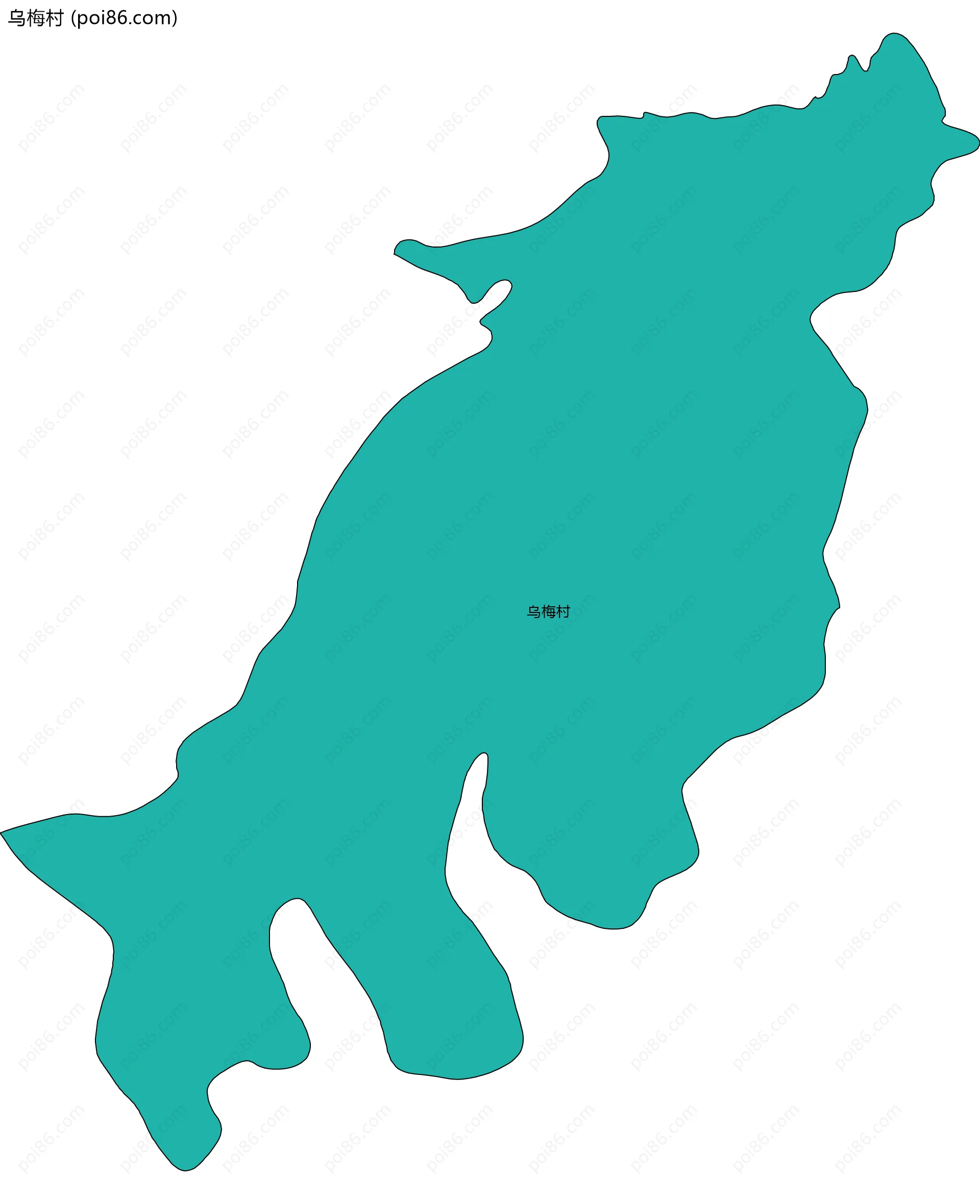 乌梅村边界地图