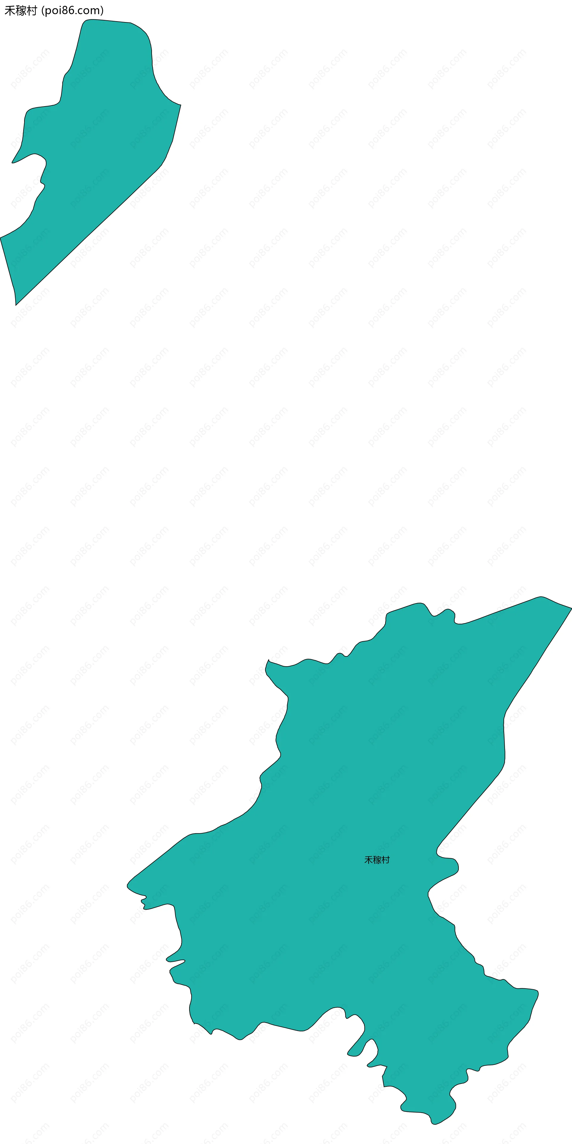 禾稼村边界地图