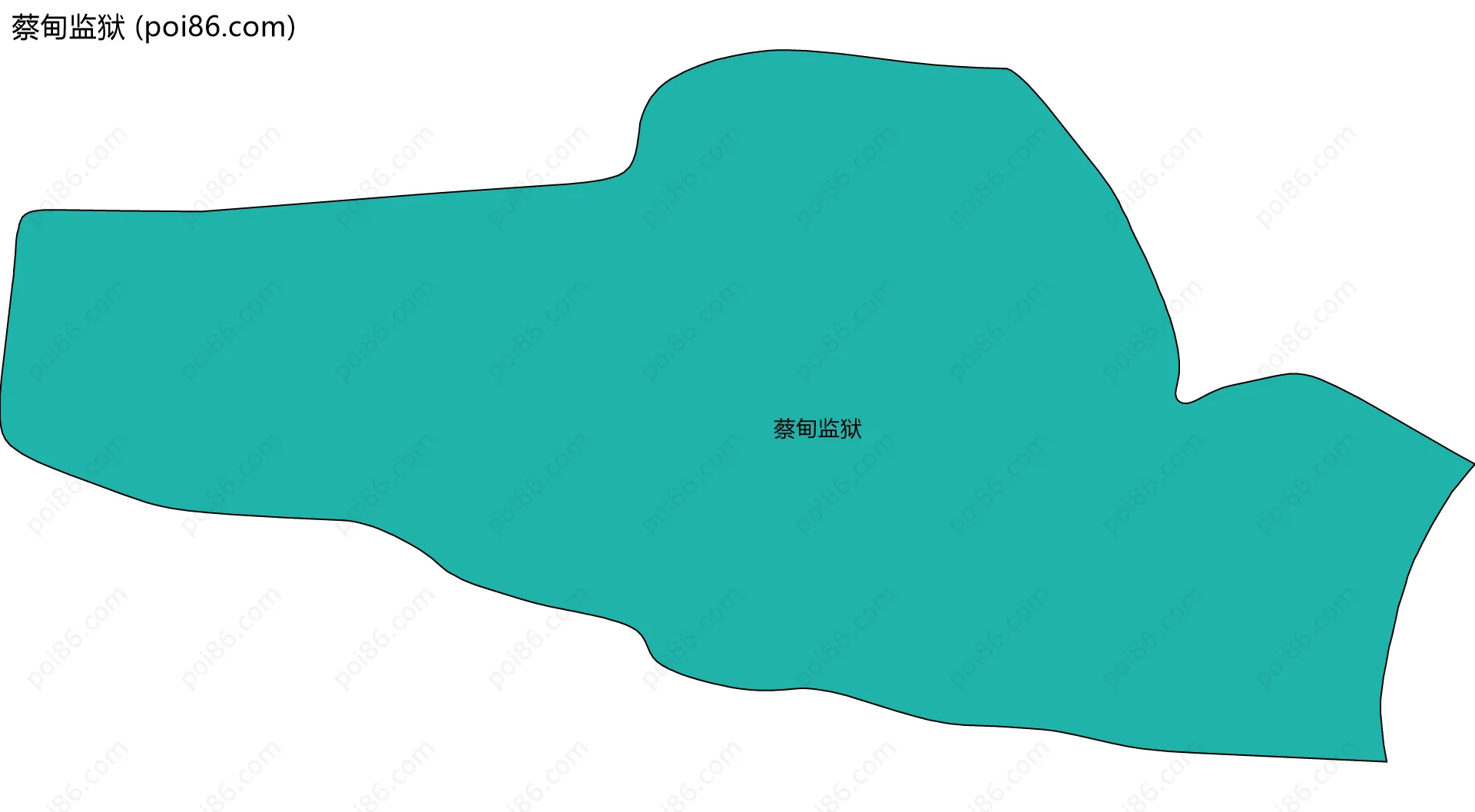 蔡甸监狱边界地图