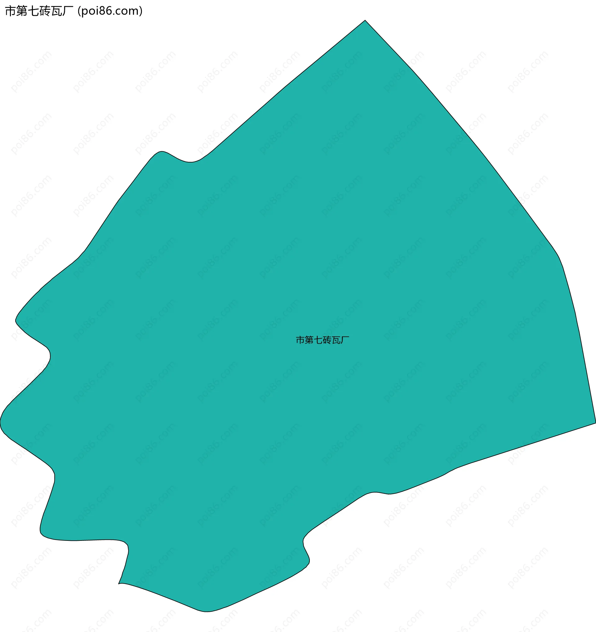 市第七砖瓦厂边界地图