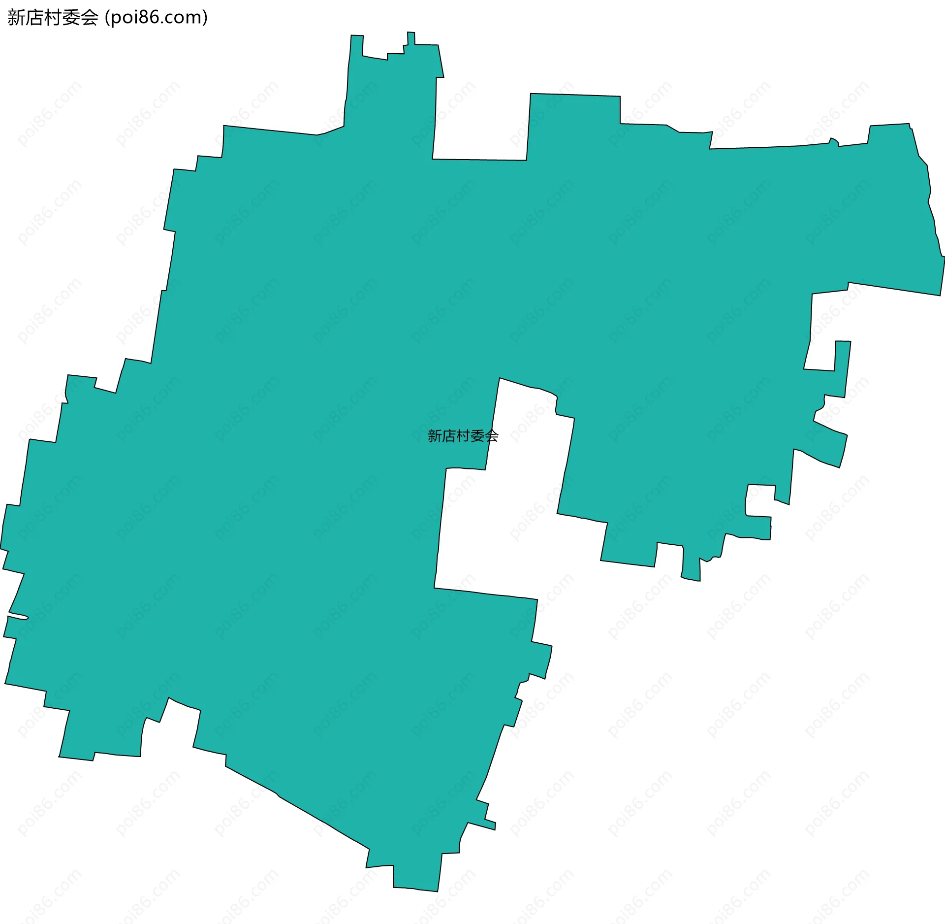 新店村委会边界地图