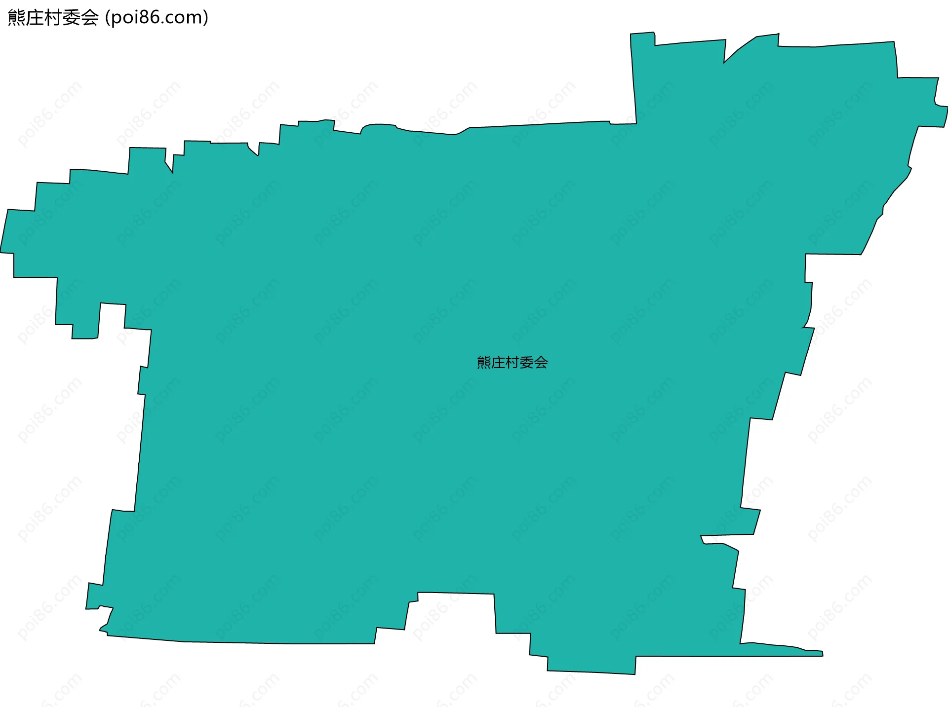 熊庄村委会边界地图