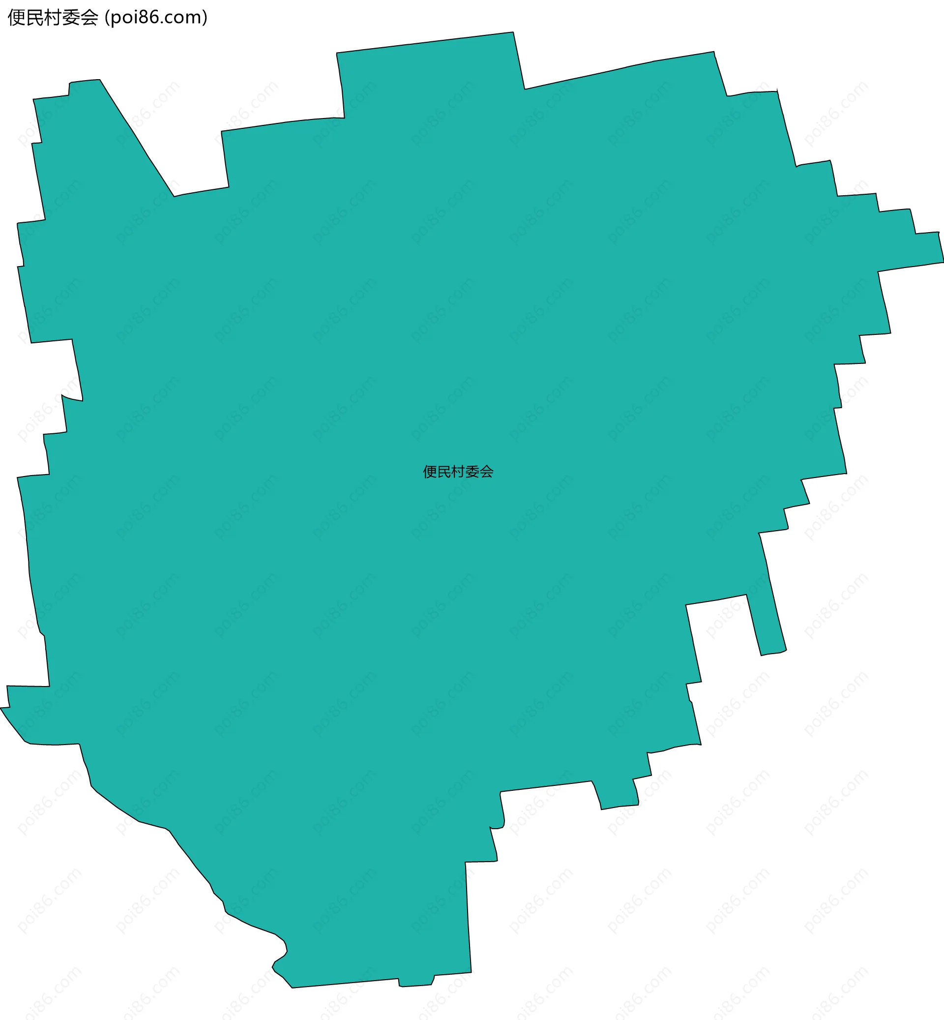 便民村委会边界地图