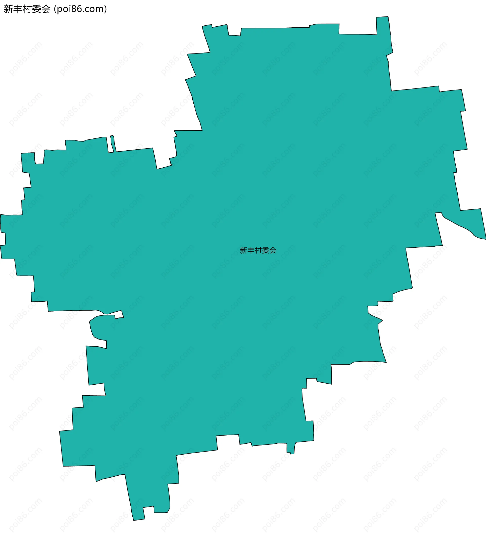 新丰村委会边界地图