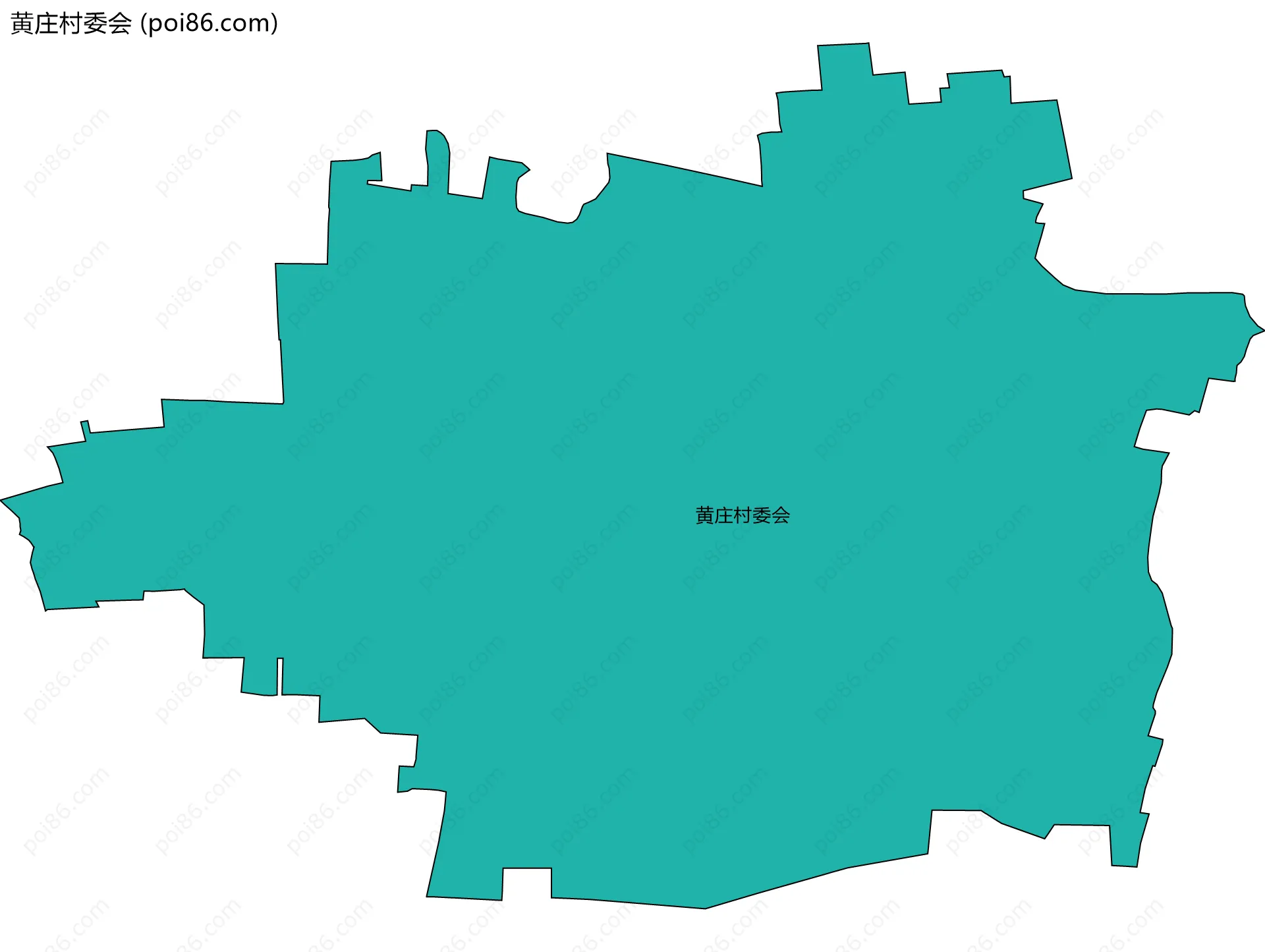 黄庄村委会边界地图