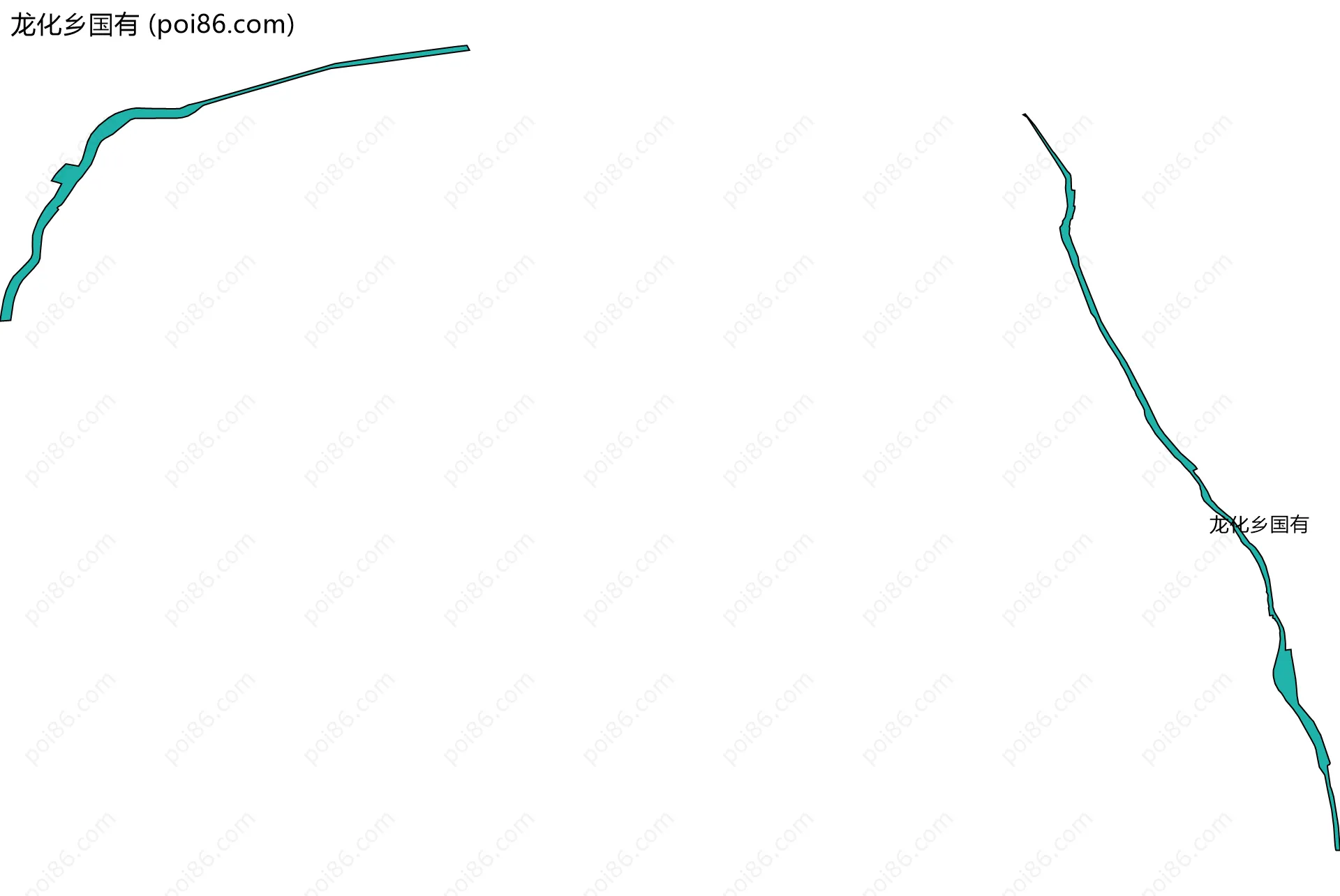 龙化乡国有边界地图(五级行政区划)