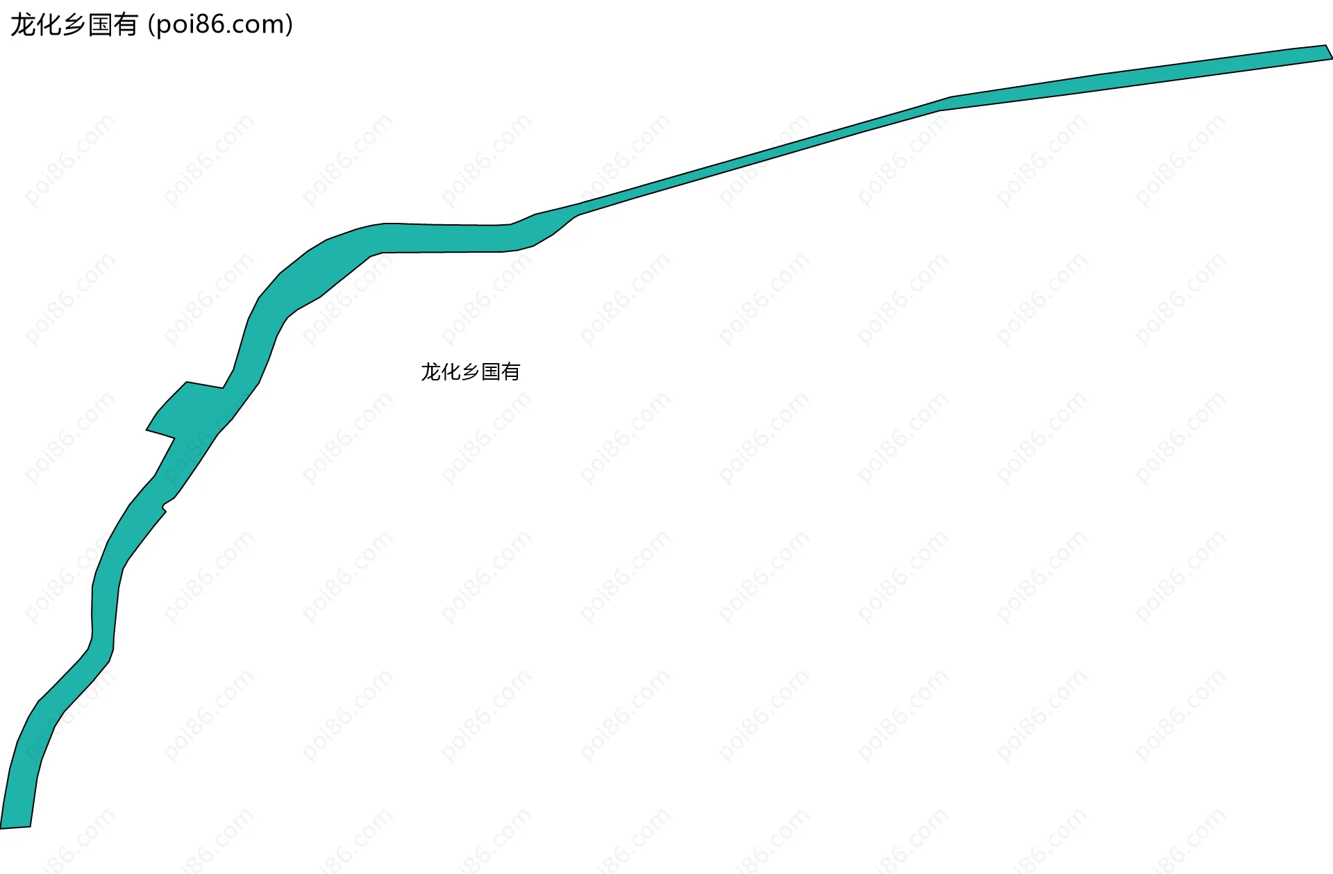 龙化乡国有边界地图