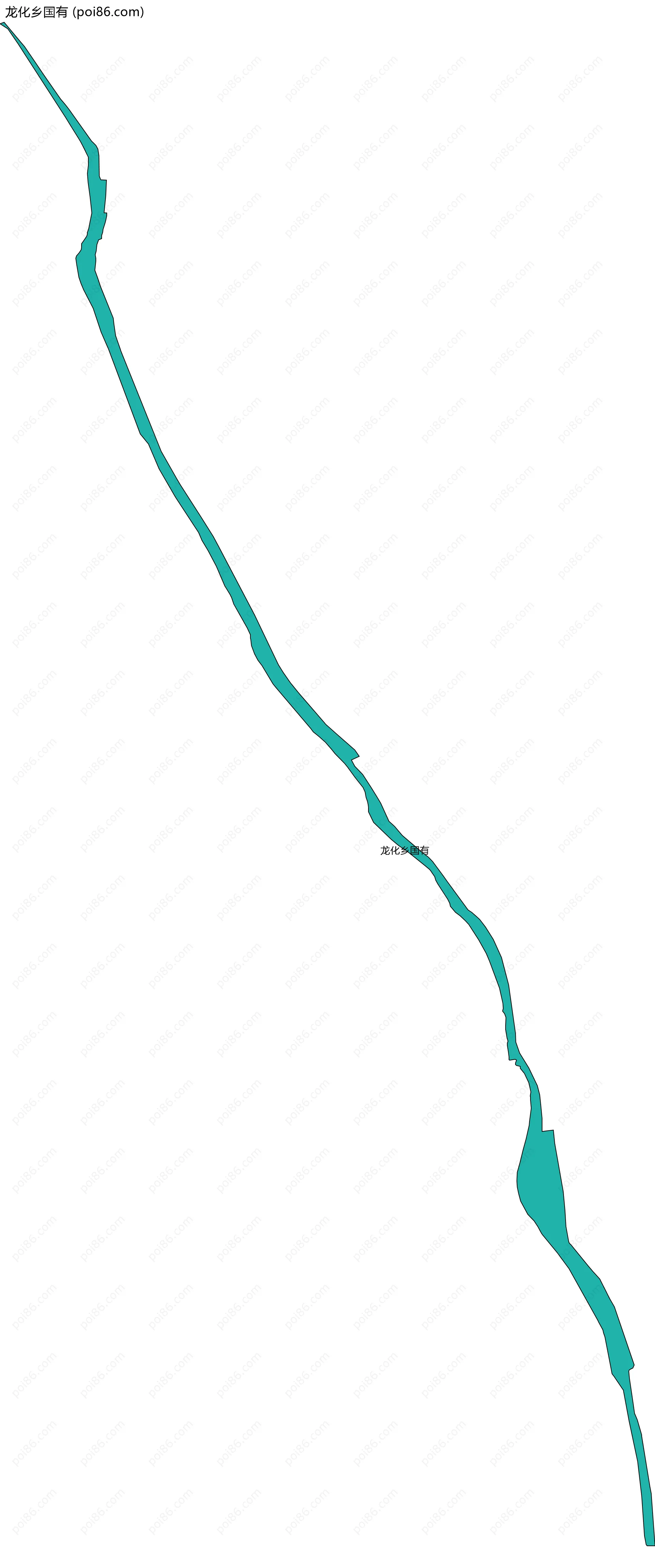 龙化乡国有边界地图