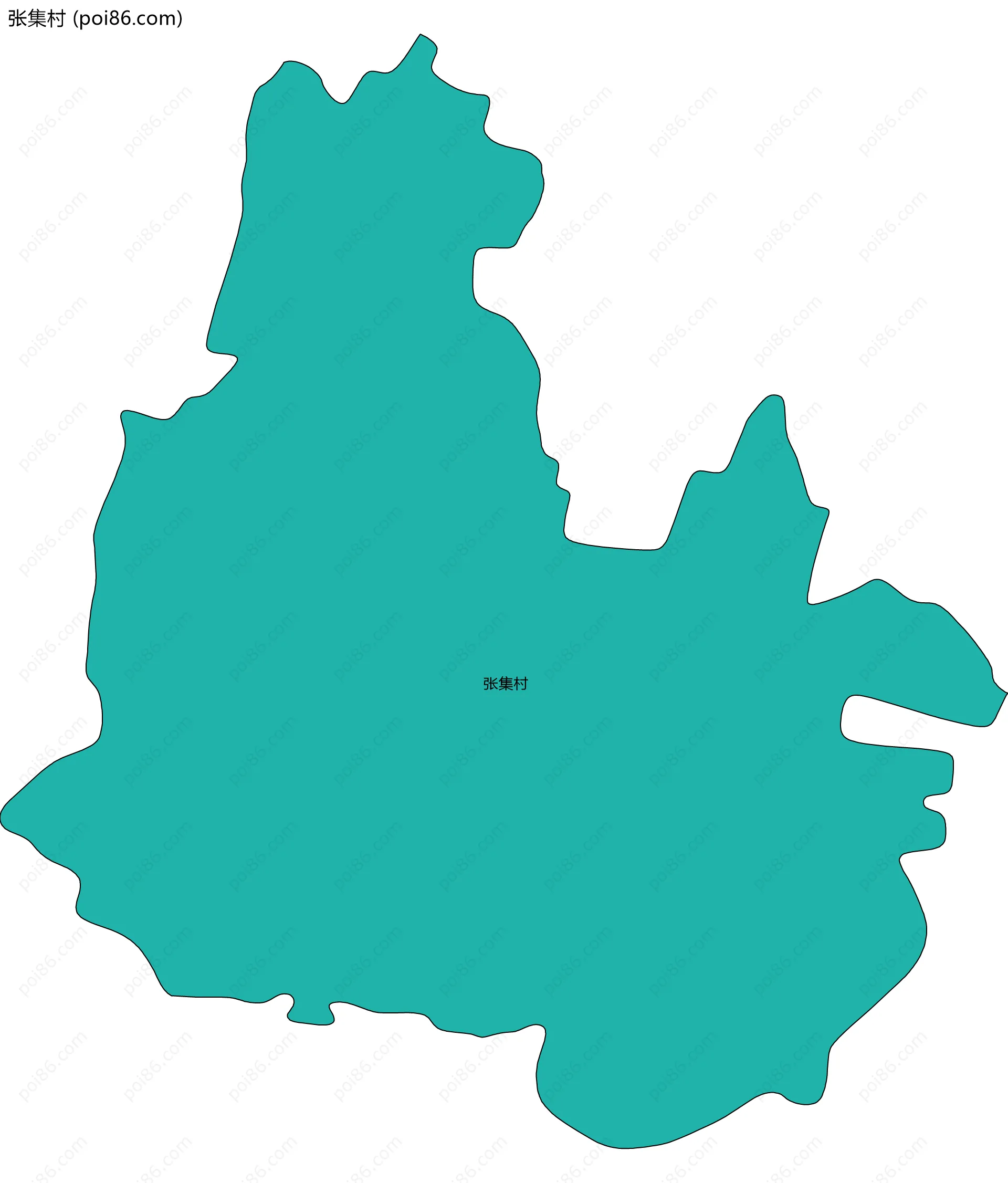 张集村边界地图