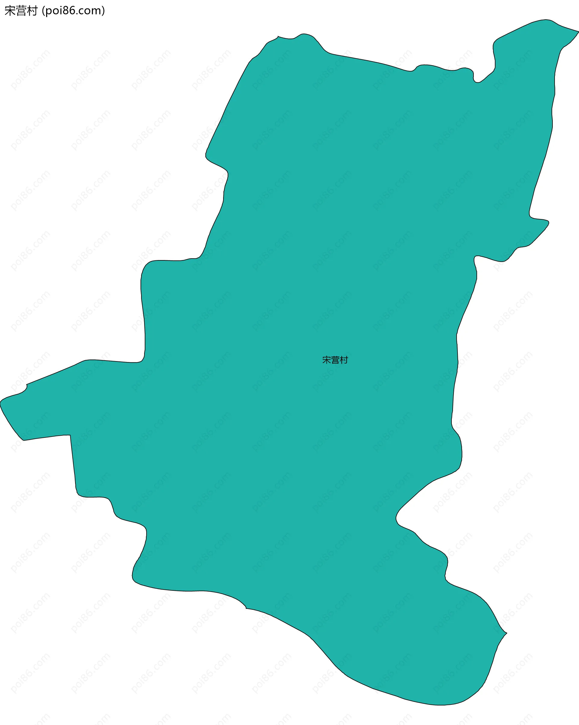 宋营村边界地图