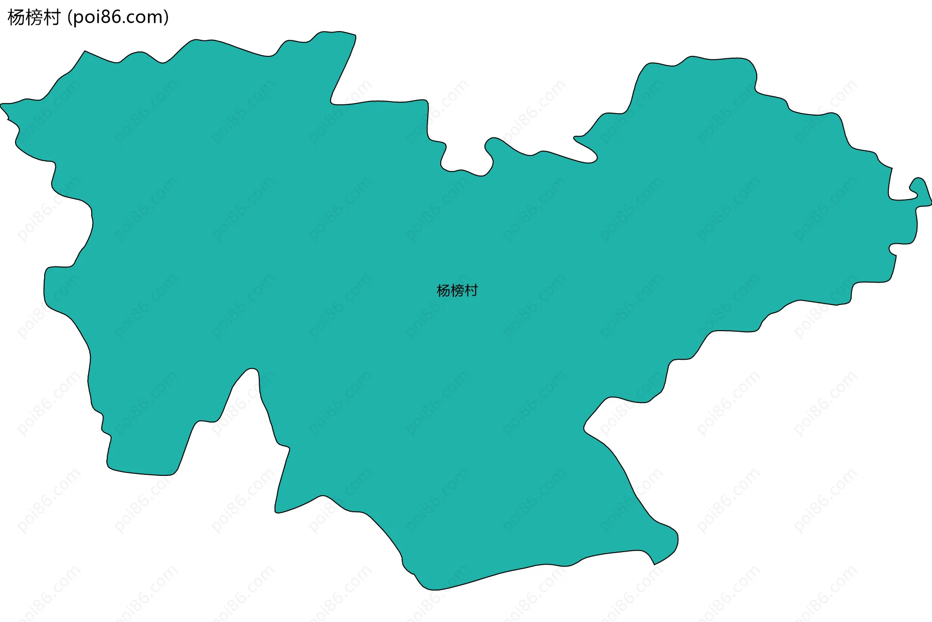 杨榜村边界地图