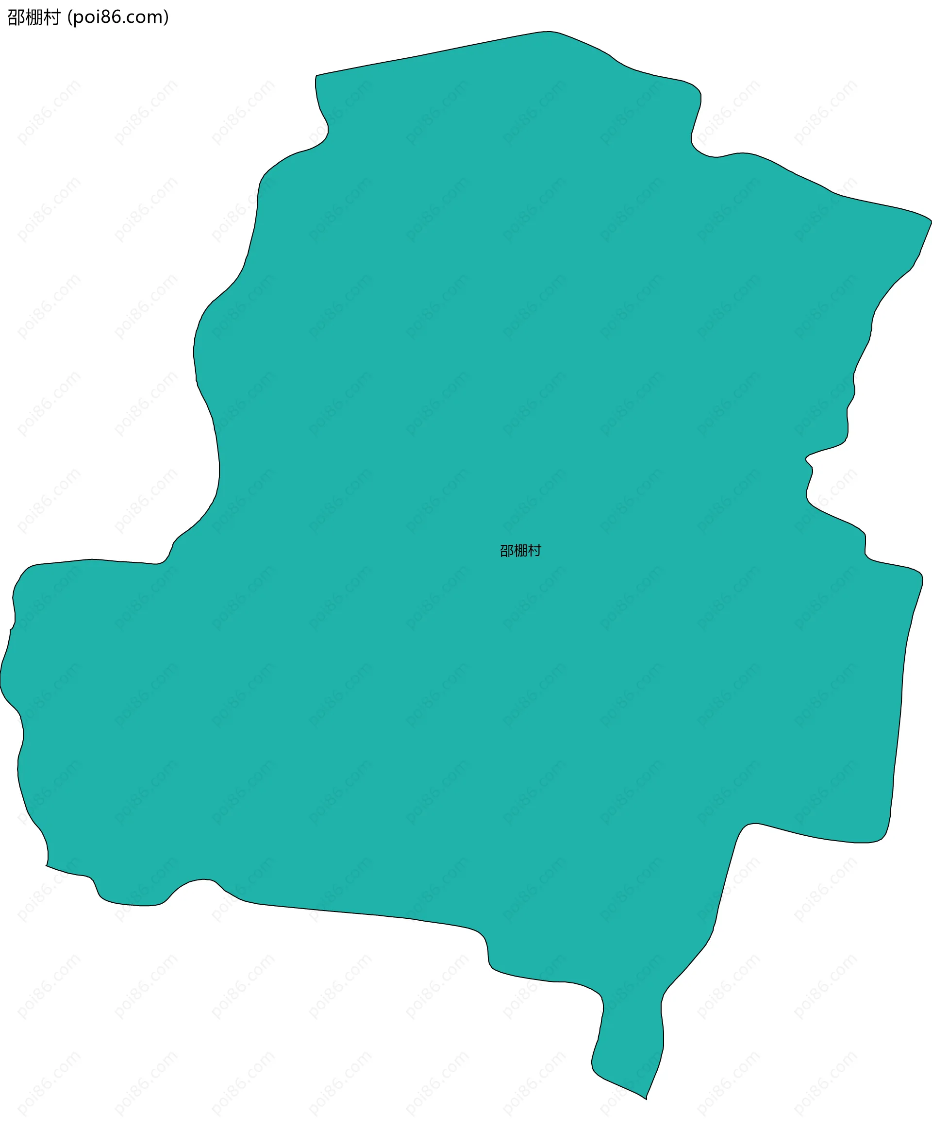 邵棚村边界地图