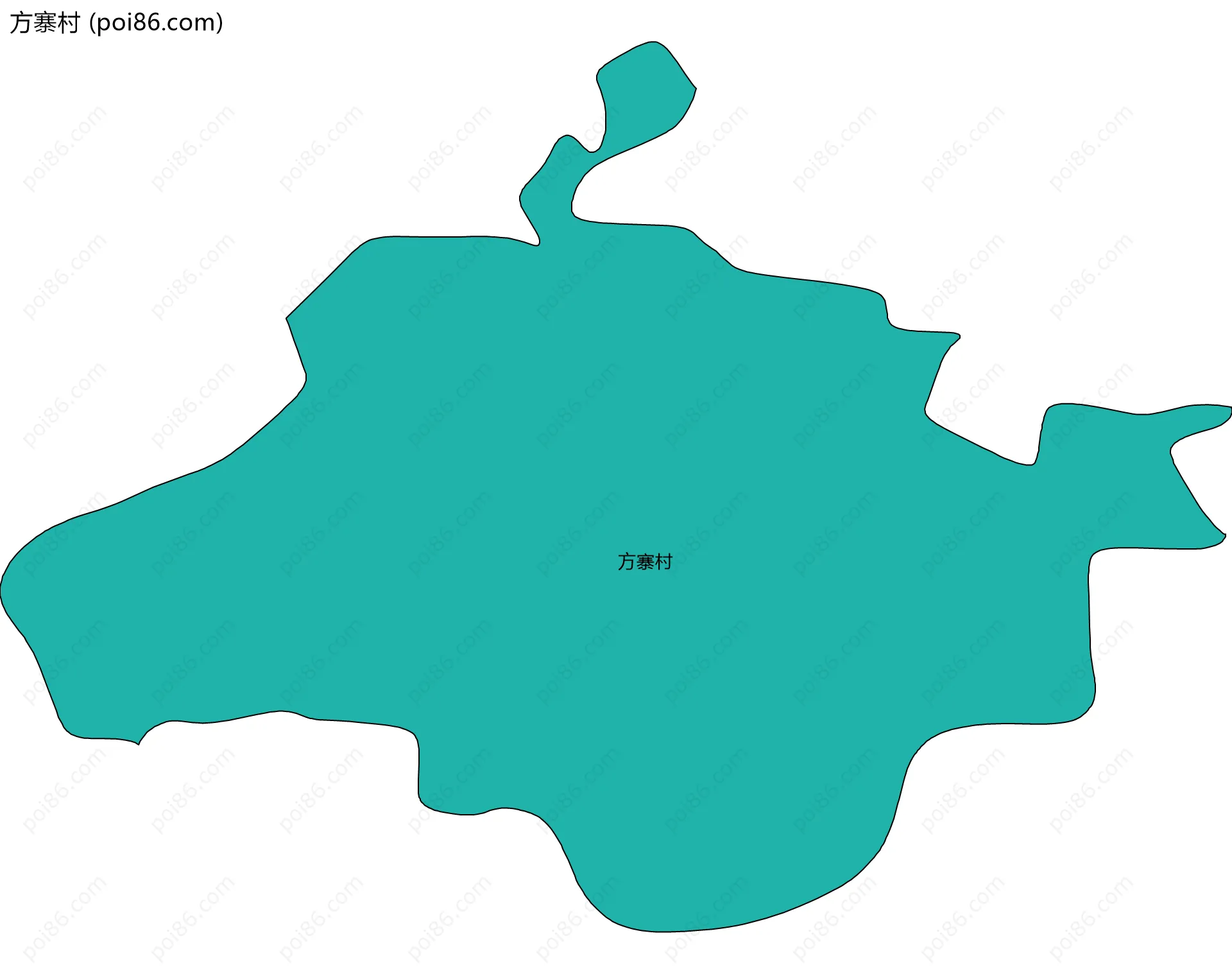 方寨村边界地图