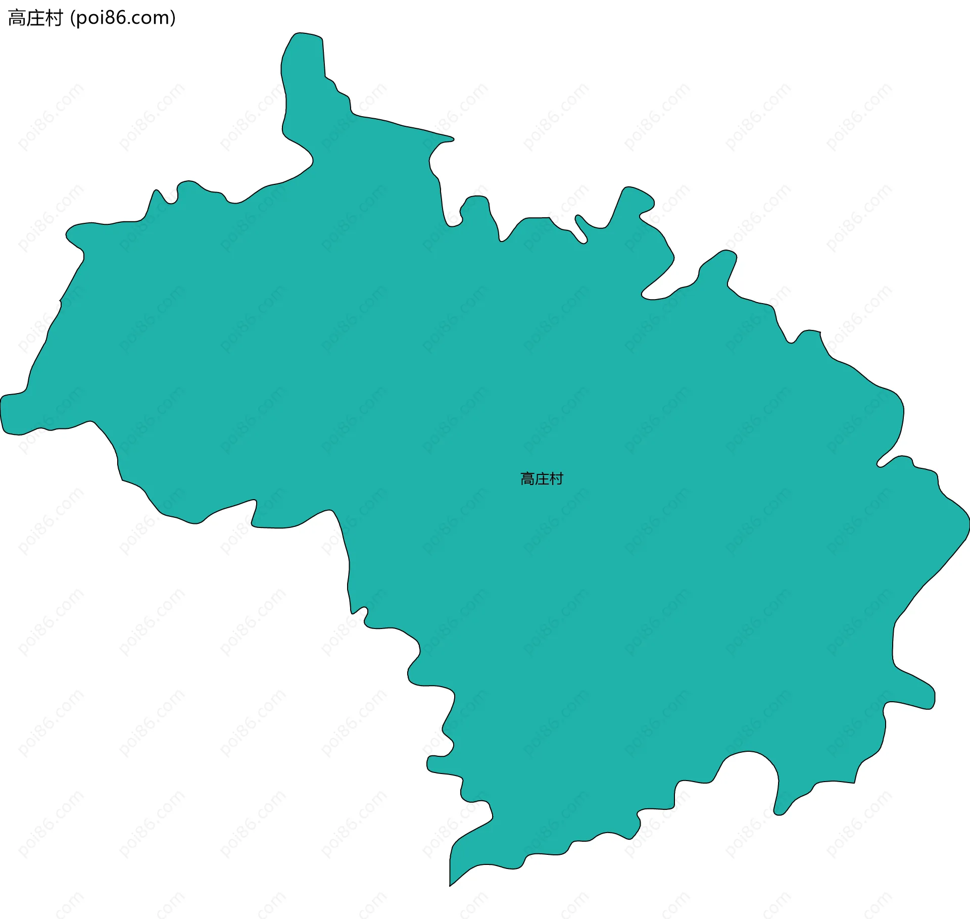 高庄村边界地图