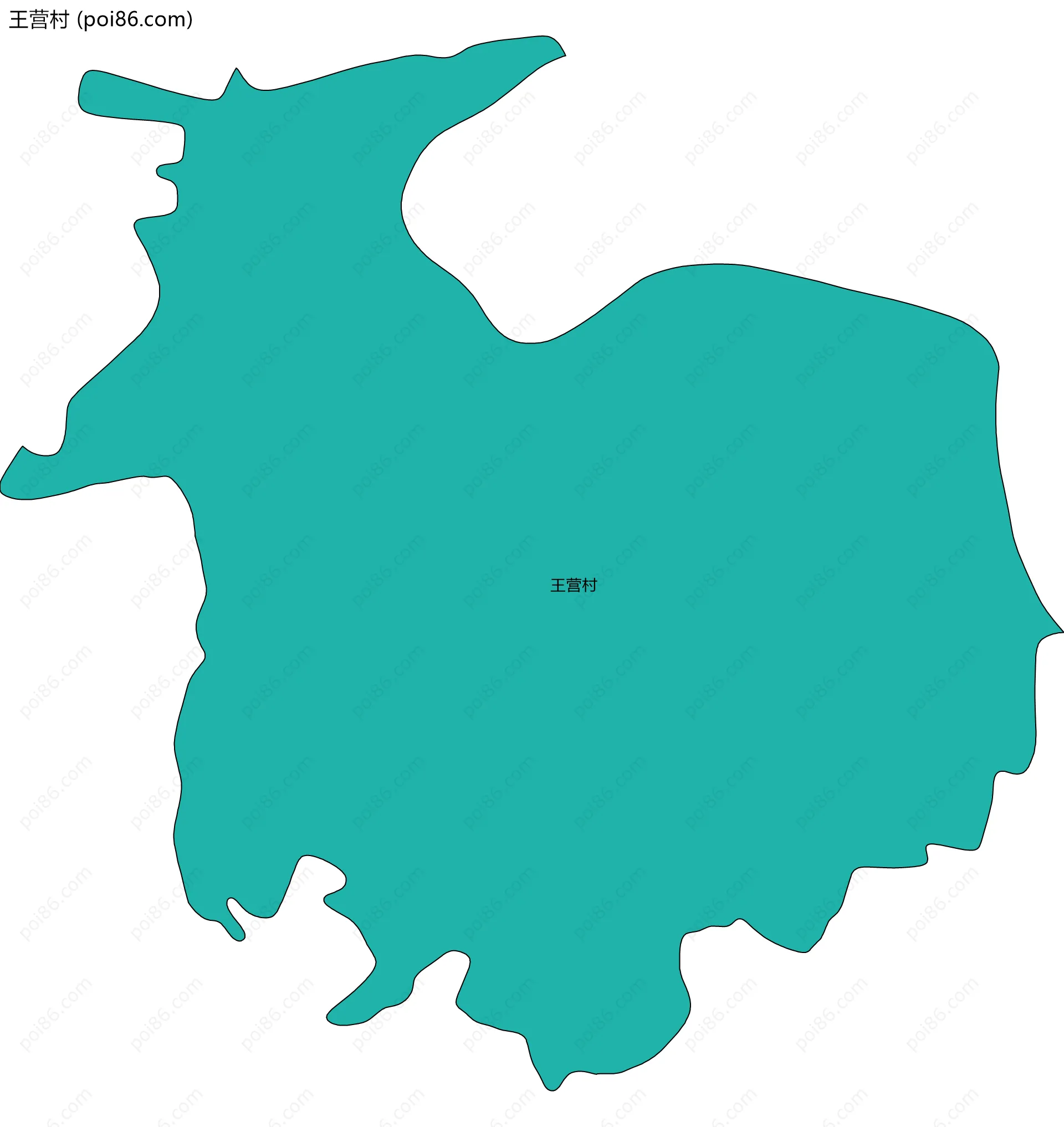 王营村边界地图