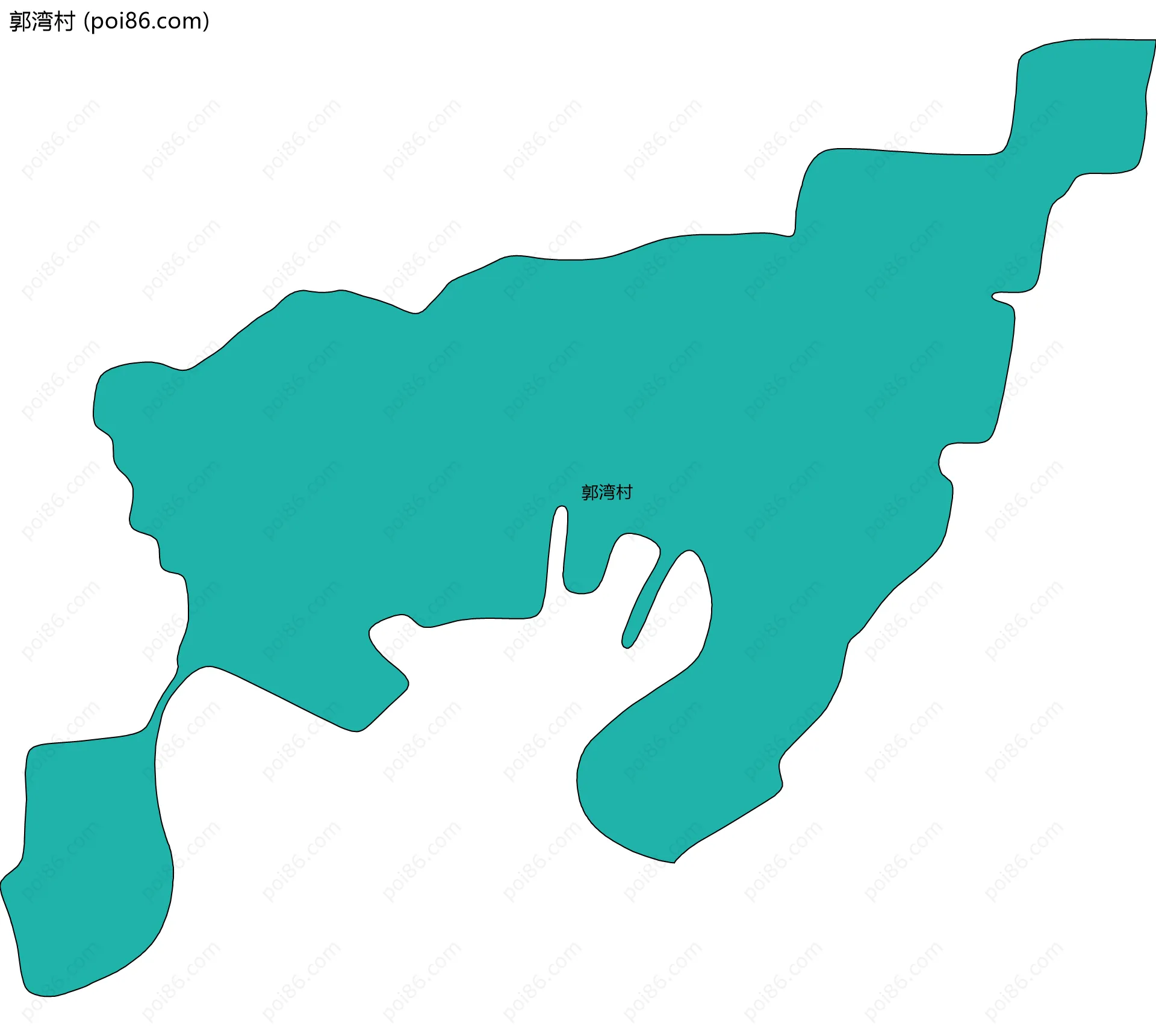 郭湾村边界地图