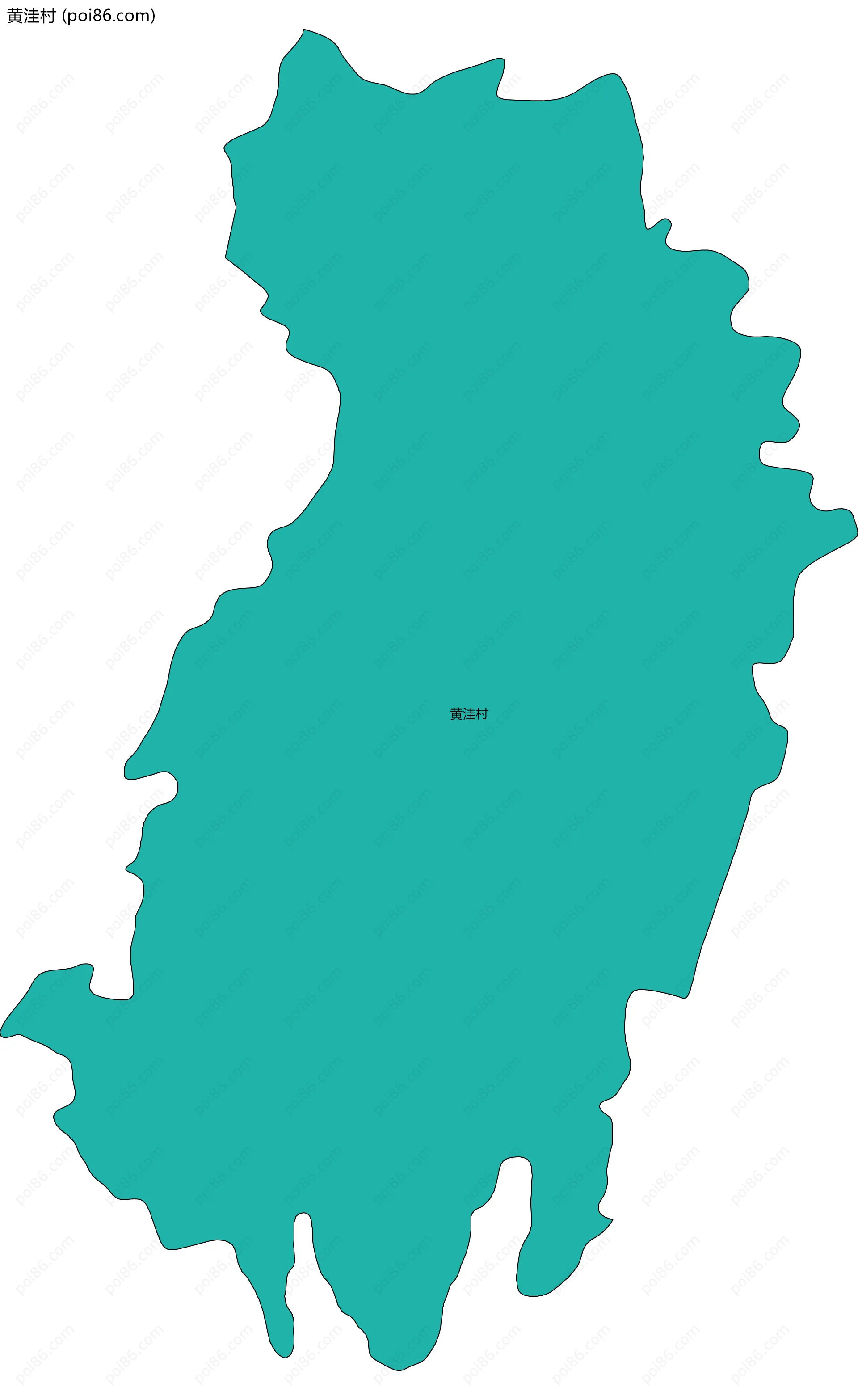 黄洼村边界地图