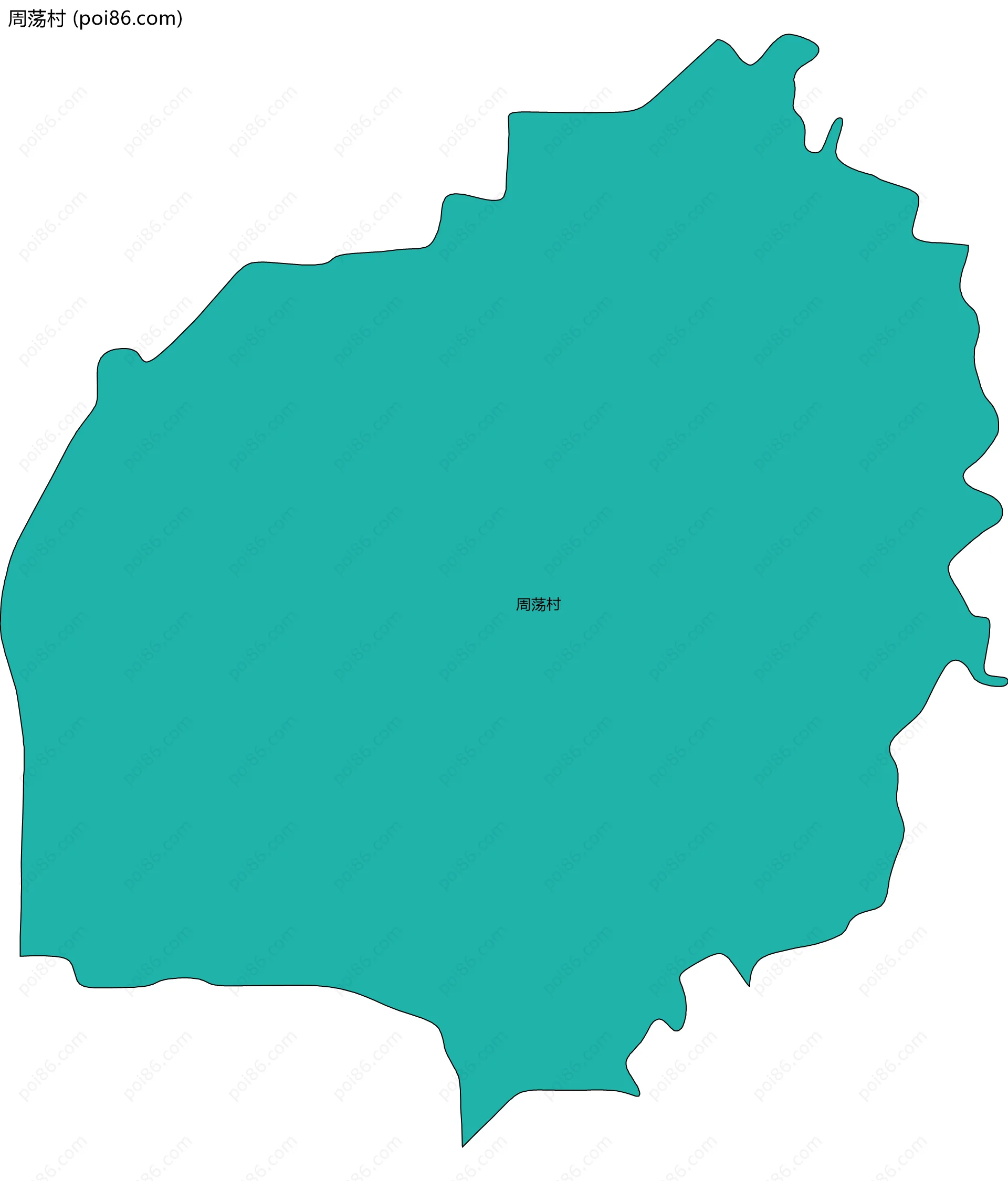 周荡村边界地图
