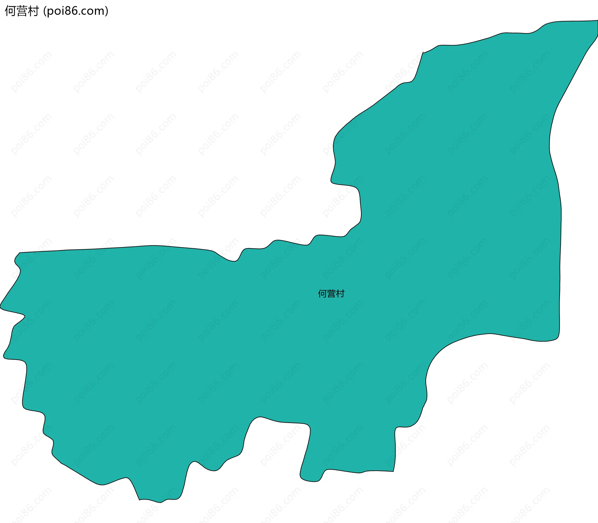 何营村边界地图