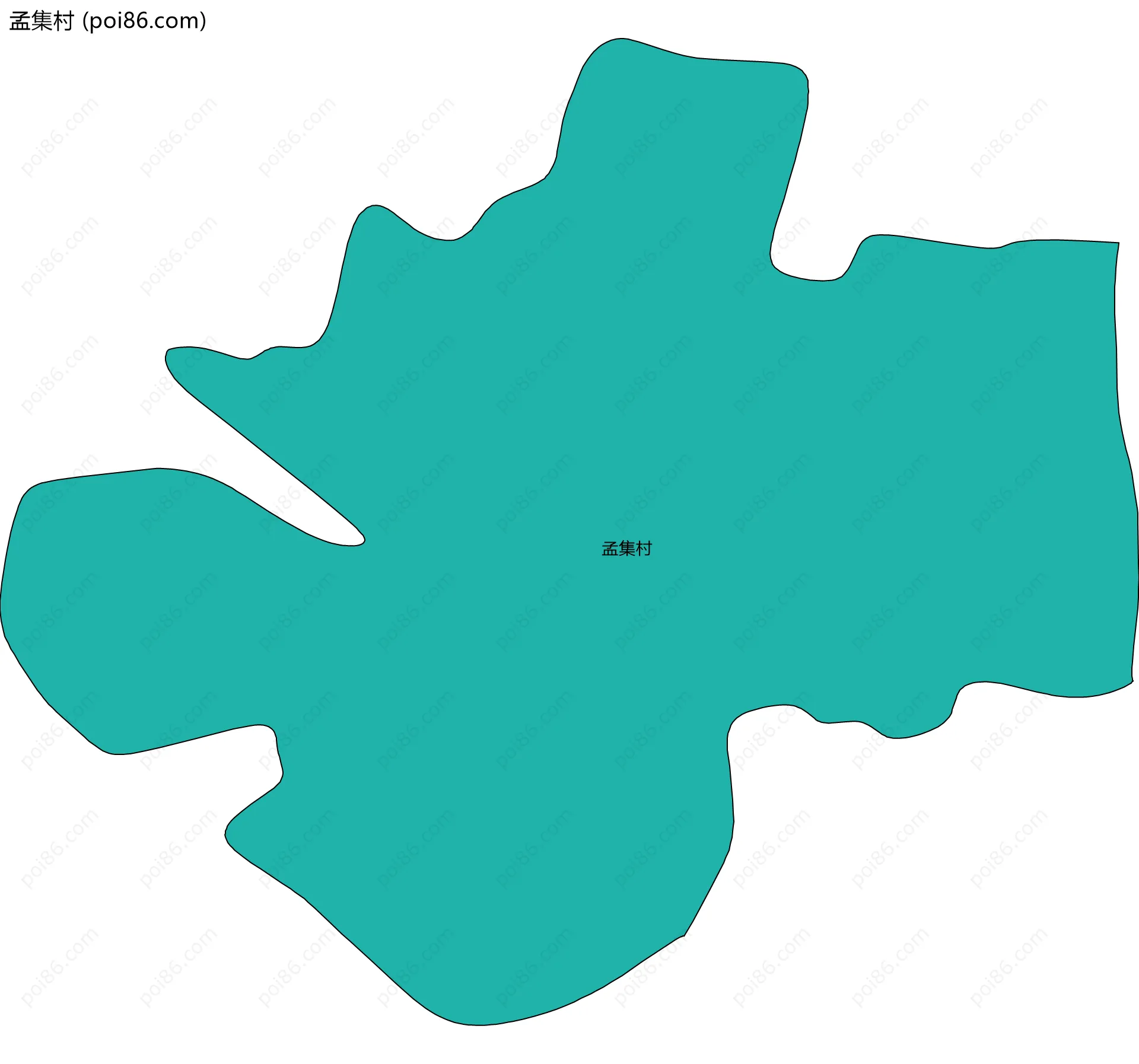 孟集村边界地图