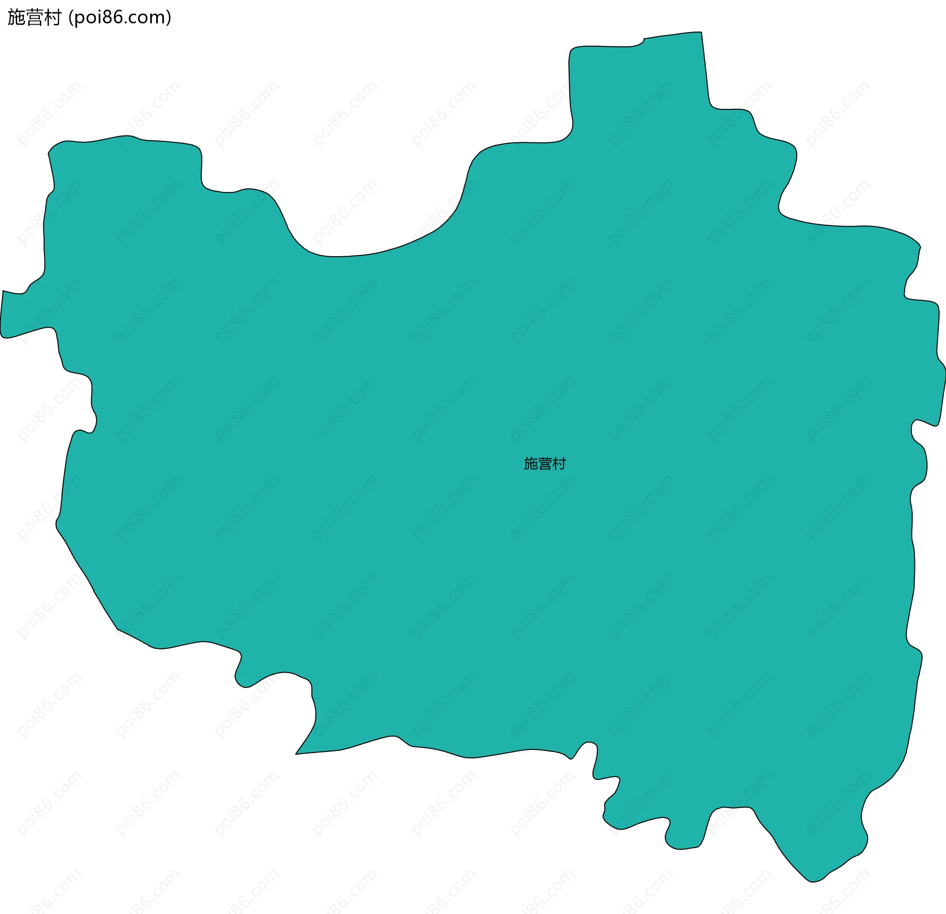 施营村边界地图