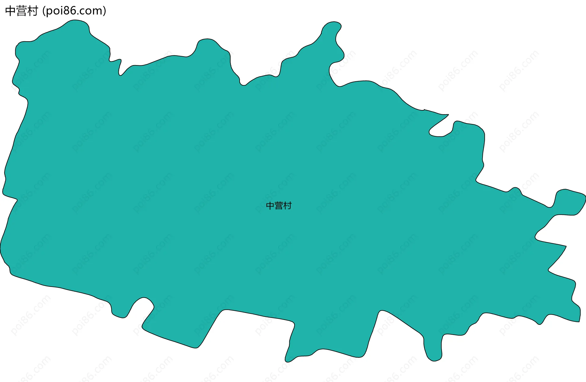 中营村边界地图