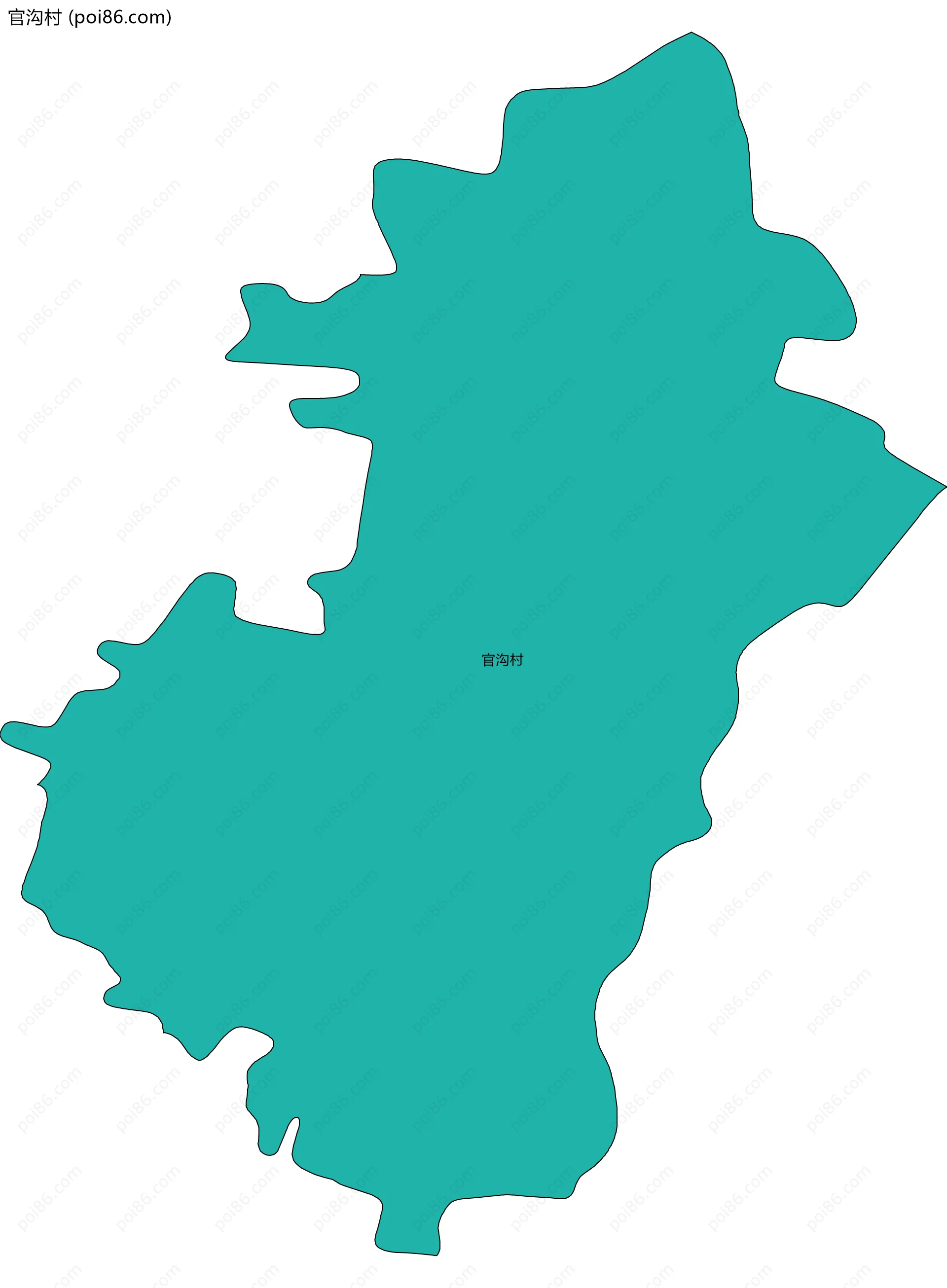 官沟村边界地图