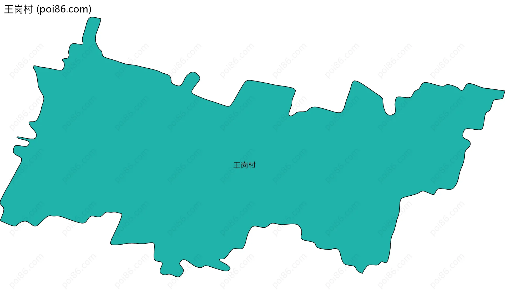 王岗村边界地图