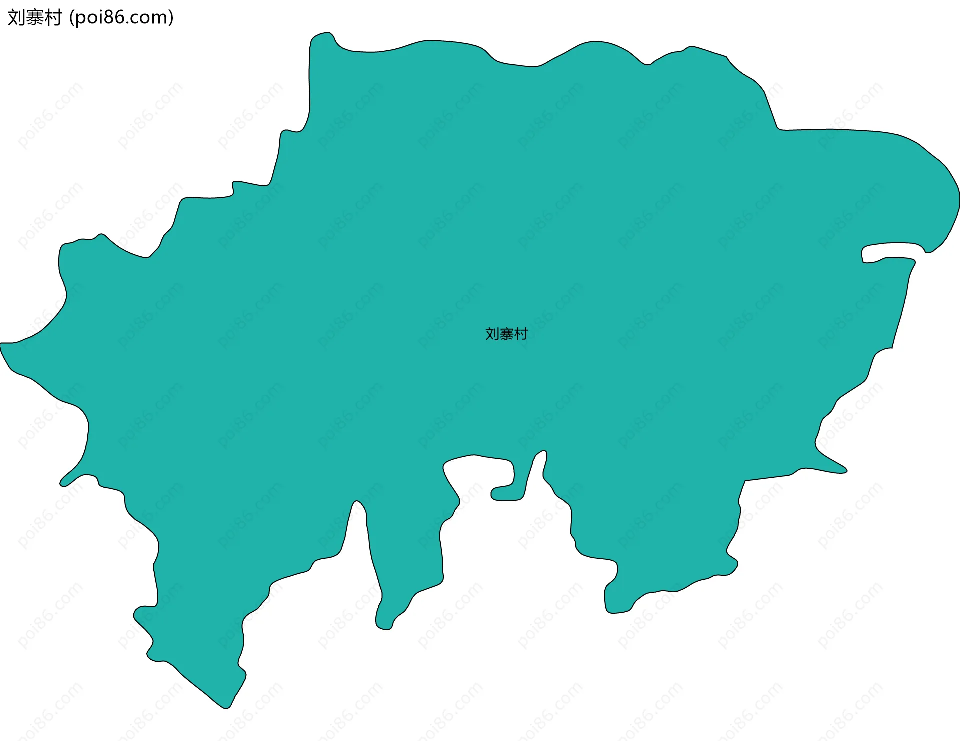 刘寨村边界地图