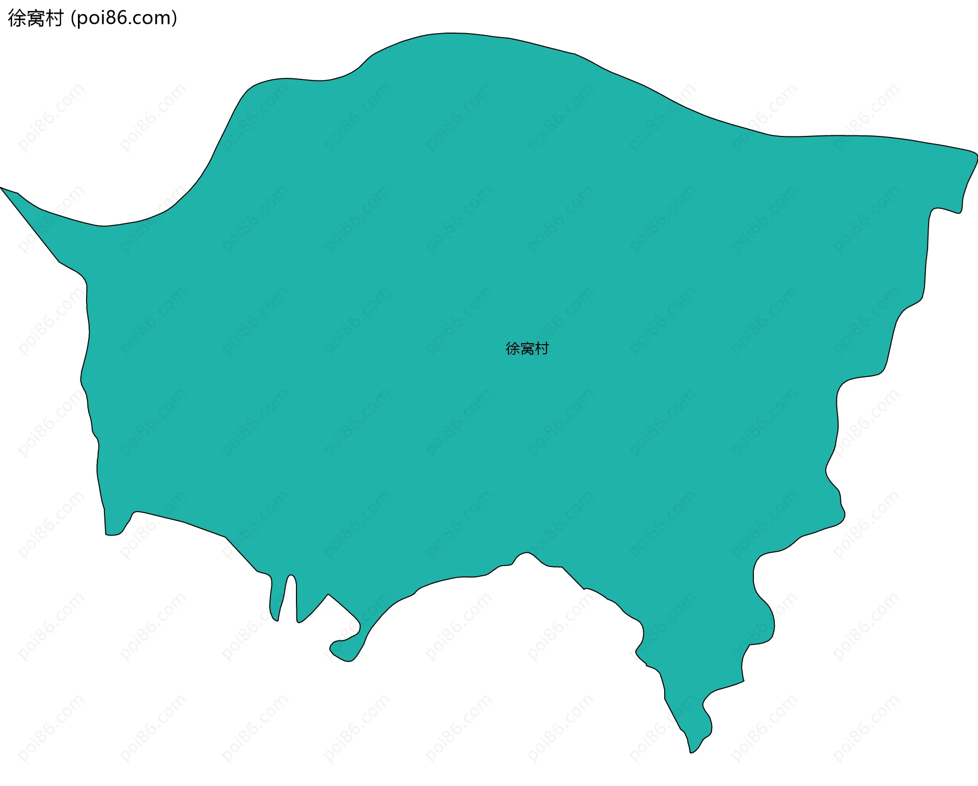 徐窝村边界地图