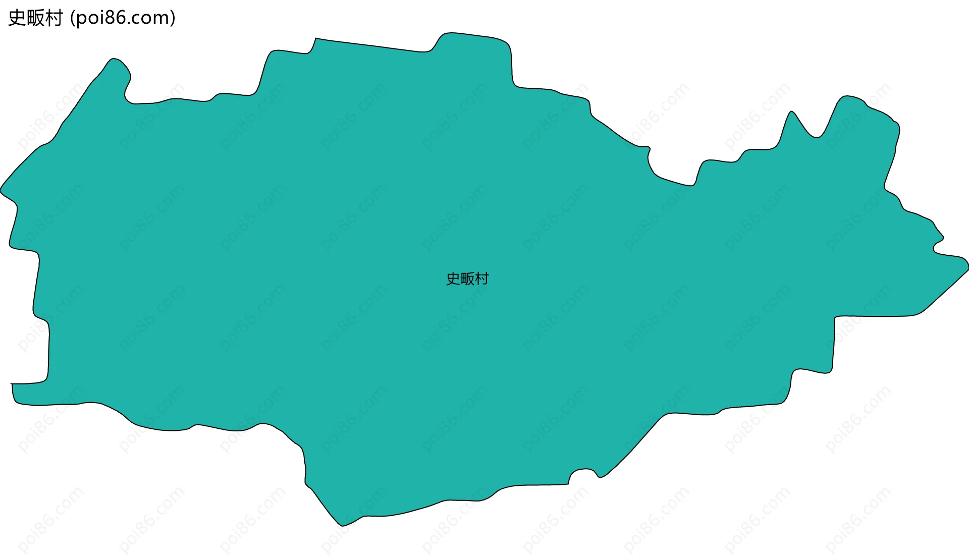 史畈村边界地图