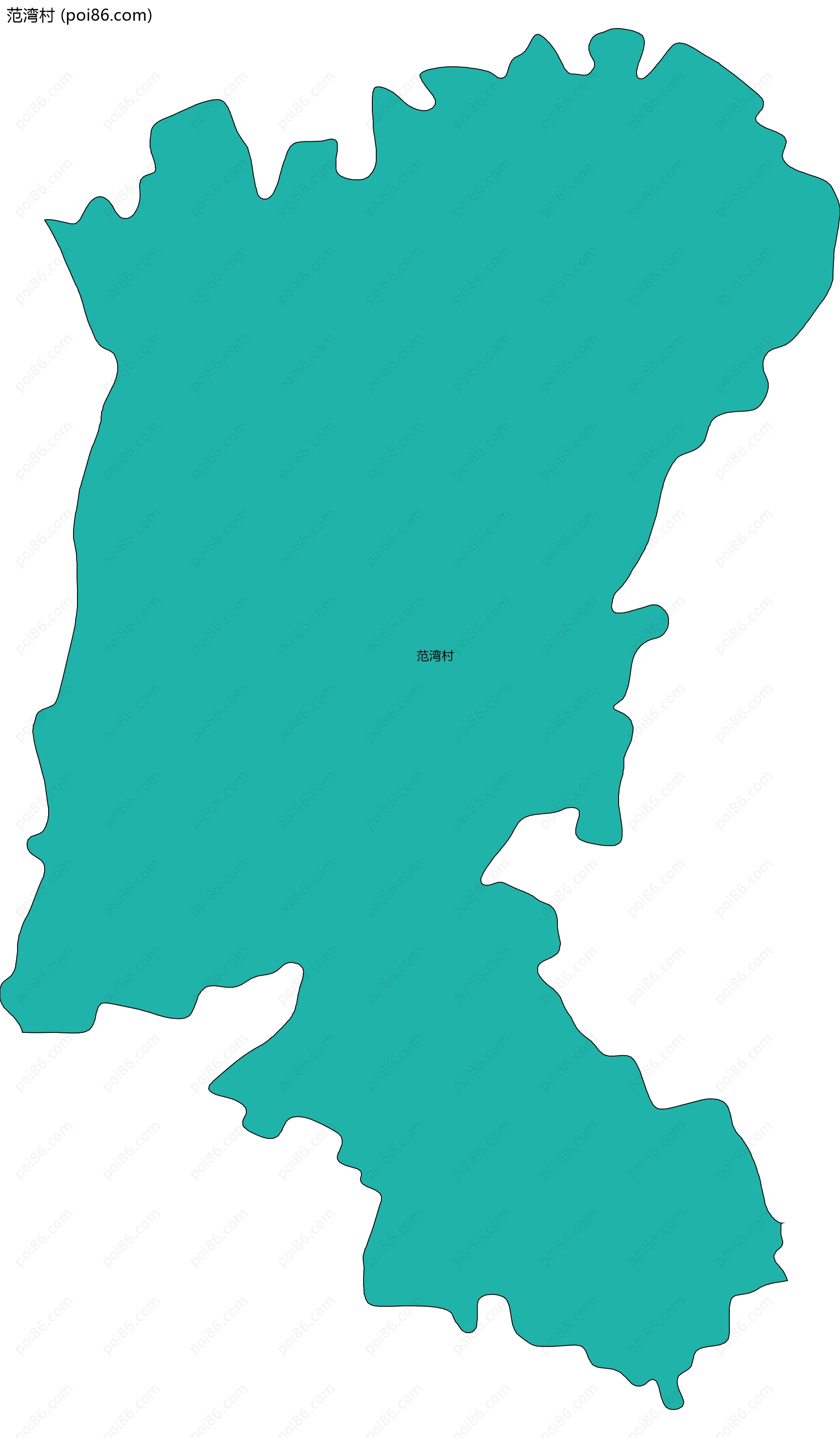 范湾村边界地图