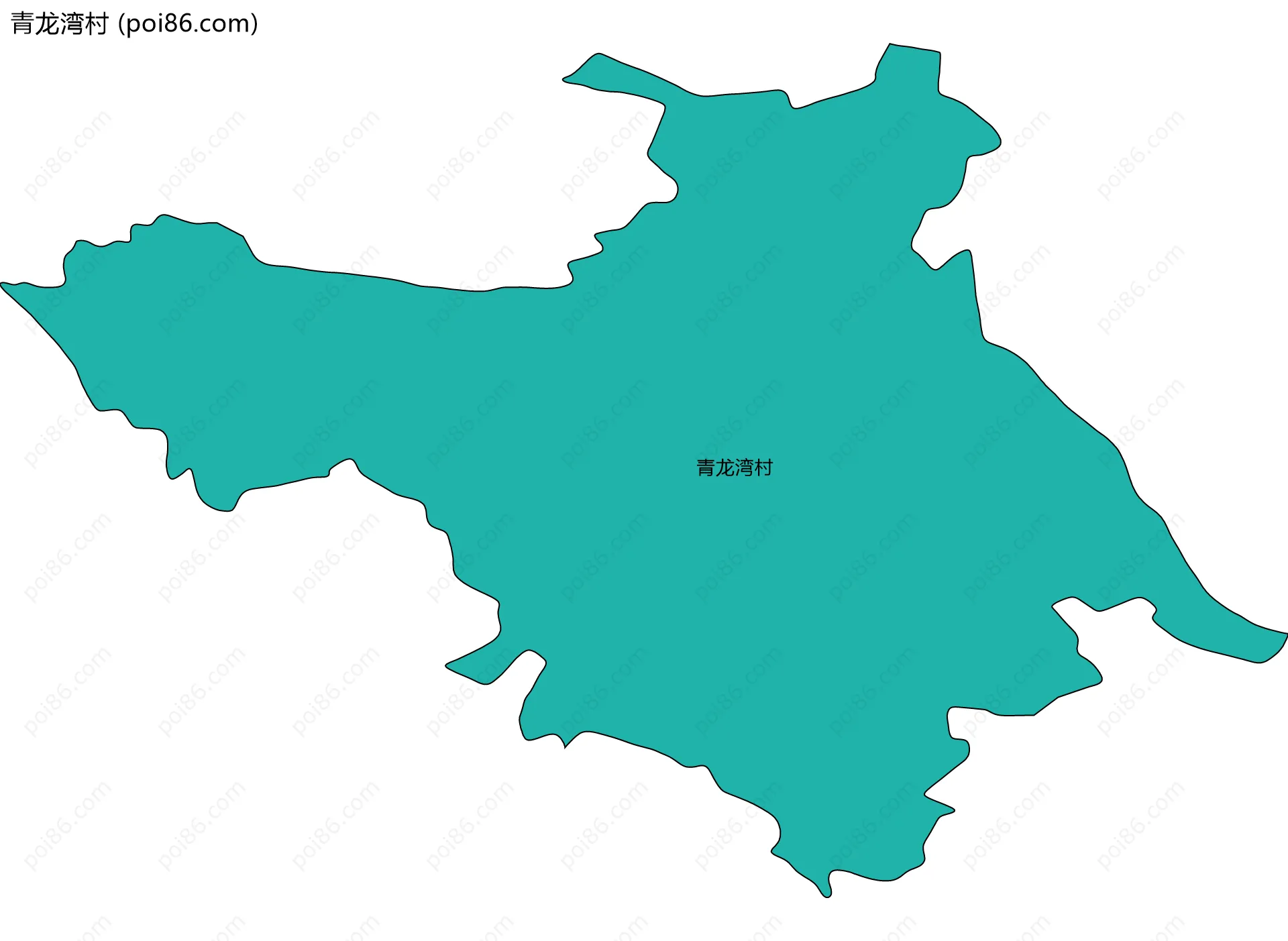 青龙湾村边界地图